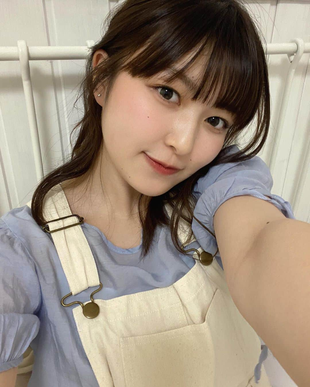 野崎奈菜さんのインスタグラム写真 - (野崎奈菜Instagram)「⁡ カラコンとメイクと髪が 今日ちょっといい感じでした☺︎ ⁡ 子供たちと校庭走ってたら ガッツリ焼けてきました、辛い。」6月17日 20時58分 - lunelapin_na7