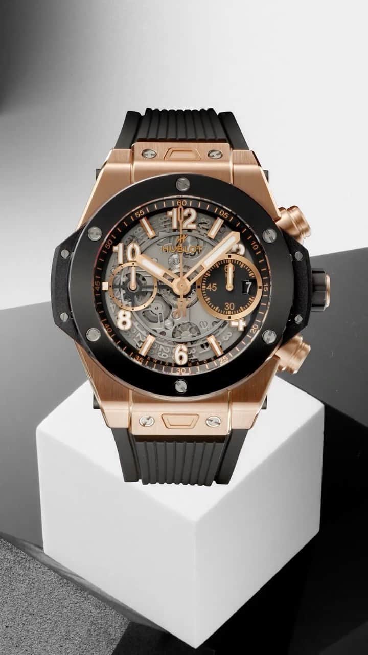 のインスタグラム：「Elegant, minimalist, and refined. Introducing the epitome of luxury: the #BigBangUnico King Gold & #BigBangUnico King Gold Ceramic. Experience the perfect fusion of craftsmanship and style.」