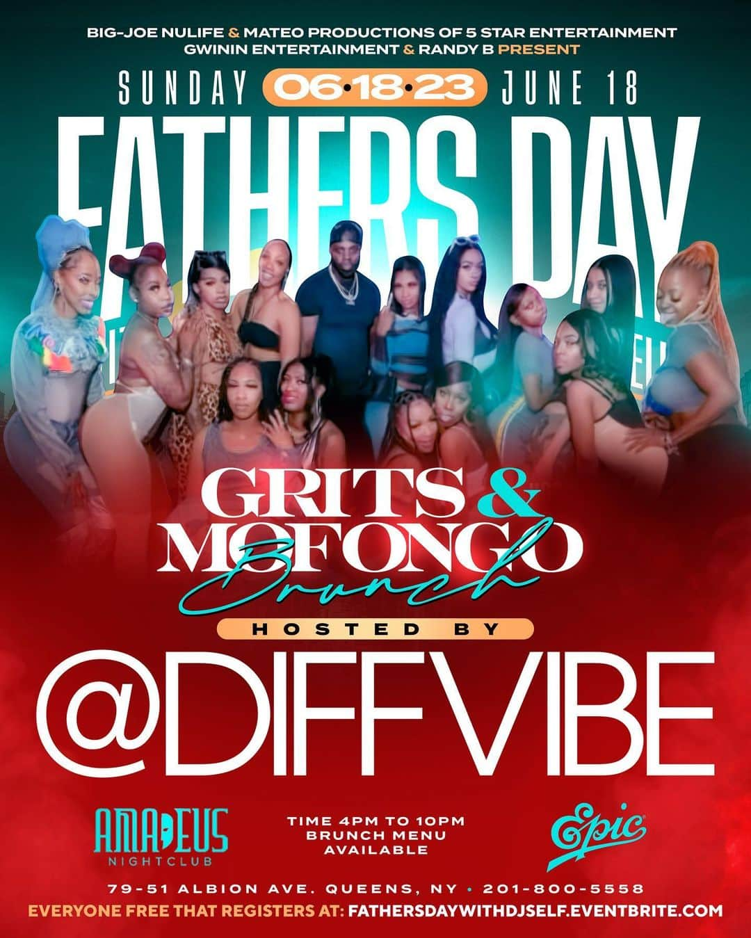 DJ Selfさんのインスタグラム写真 - (DJ SelfInstagram)「We gotta do suttin for Father’s Day !!!! So i got you!!!    Grits and Mofungo!!!!!!!  Sunday, June 18th, 2023 Father’s Day !!!!!!Fathers day !!!!!!!  DJ Self's Special Father's Day Brunch   "GRITS & MOFONGO"  Amadeus | @clubamadeusny 79-51 Albion Ave, Queens, NY 11373 201-800-5558  Music Provided by:  The Heavy Hitter @djcamilo 💥  The  Gwinin Gawd @djself 💥  Alongside: @ralpiemercado 🔥 @iamfrankroth 🔥 @djperfect203 🔥  Doors open 4pm - 10pm  EVERYONE FREE That Registers At: FathersDayWithDJSelf.EventBrite.com   For all the details DM me or log onto:  www.BigJoeNuLife.com  #DJCamilo #DJSelf #BigJoeNuLife #KnockyNuLife #Mateo #RalphieMercado #Amadeus #Queens #Sunday #WeOutside #FathersDayWithDJSelf #GritsAndMofongo 💥💥💥」6月18日 7時01分 - djself