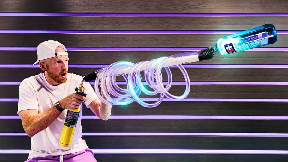Dude Perfectのインスタグラム：「We made a REAL plasma blaster 😲 Overtime 39 is LIVE! 🚨」