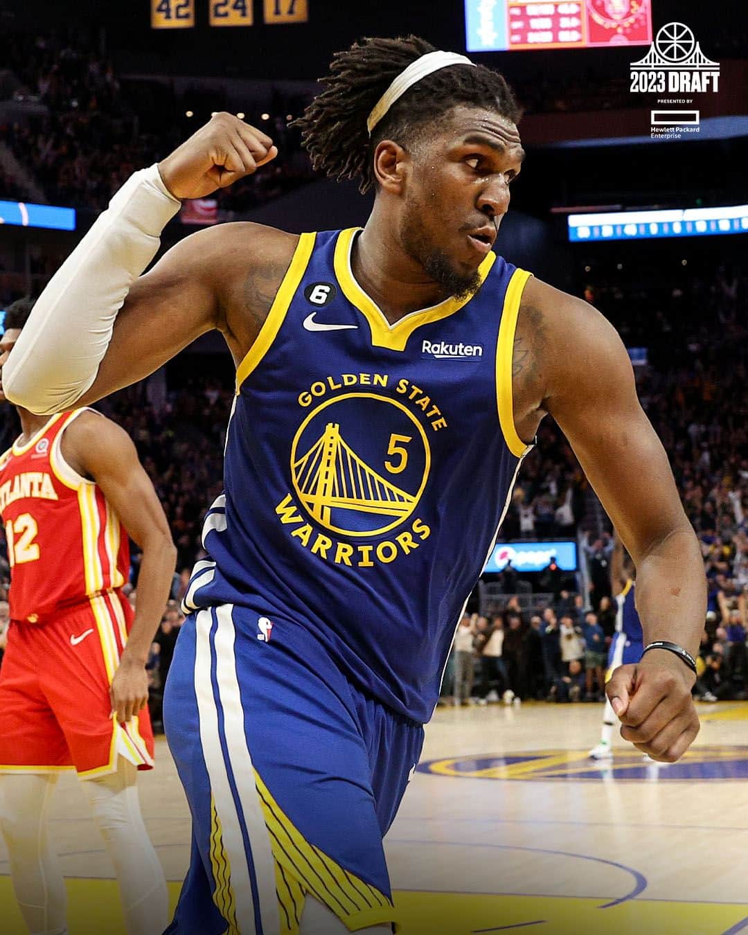ゴールデンステート・ウォリアーズのインスタグラム：「5 DAYS UNTIL DRAFT!  @hpe || #DubsDraft」