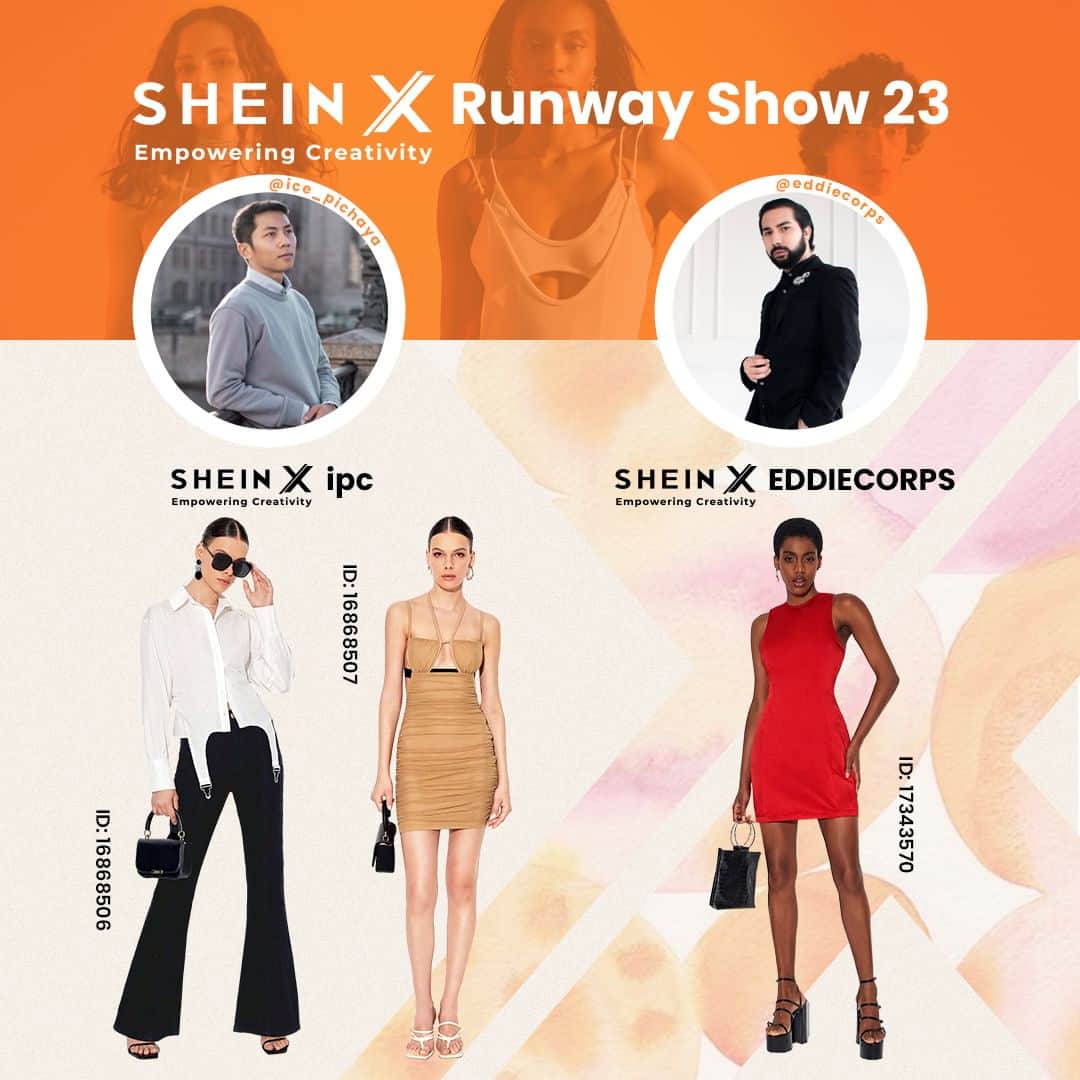 SHEINのインスタグラム：「Ready to feel inspired? Our SHEIN X Runway Show features 25 designers & limitless creativity!  @lichunyuanparis @Annamariagjoka @kimberlyanthony @harry_paredesm @letix.ia @ice_pichaya @eddiecorps @mariamolinamoda @_m0yo_ @7vene_ @cathy_silvia_voget  🔗:https://shein.shop/v8d8gki  #SHEINXRunwayShow23 #MeetSHEIN #SHEINTHEKNOW #SHEINX」