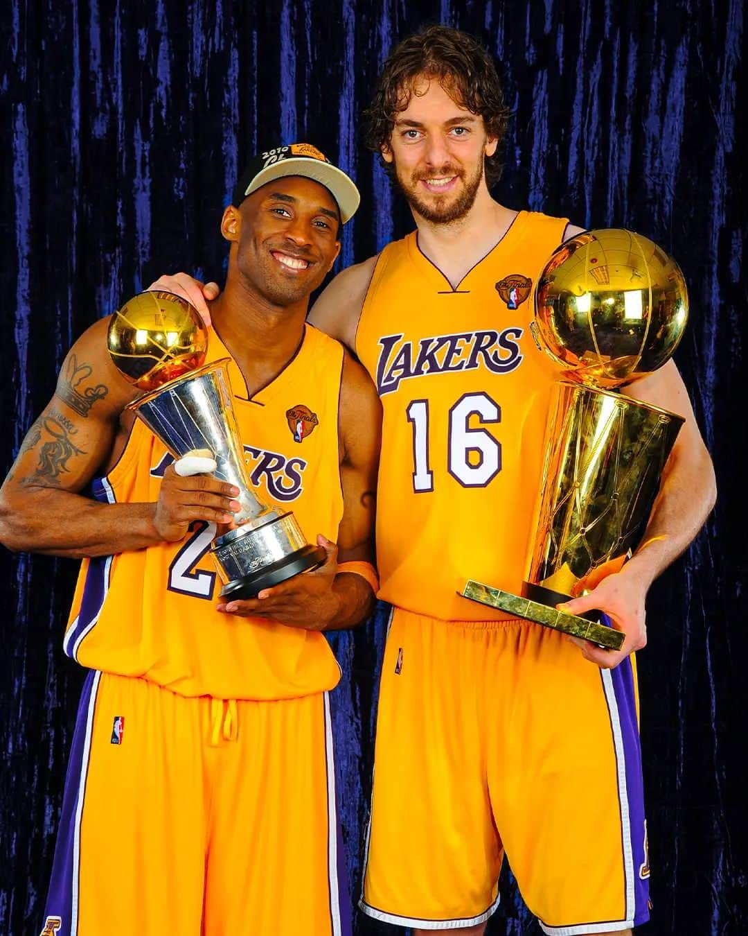 のインスタグラム：「#OnThisDay 13 years ago, Pau Gasol and the Lakers were celebrating the NBA championship 🤩」