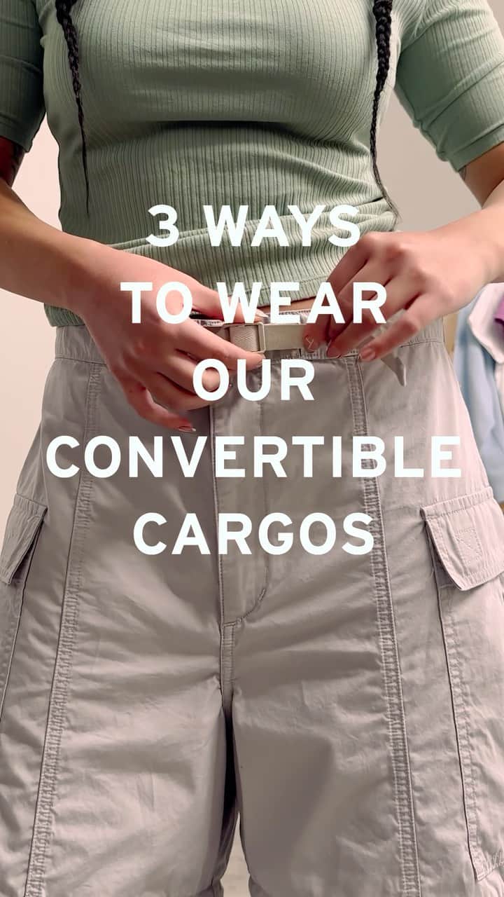 Levi’sのインスタグラム：「Two-in-one cargo styles. Shape-shifting tops. Zip, detach or cinch your way to a whole new outfit. 🪄🙌   Shop our entire Convertible Edit via link in bio and stories.」