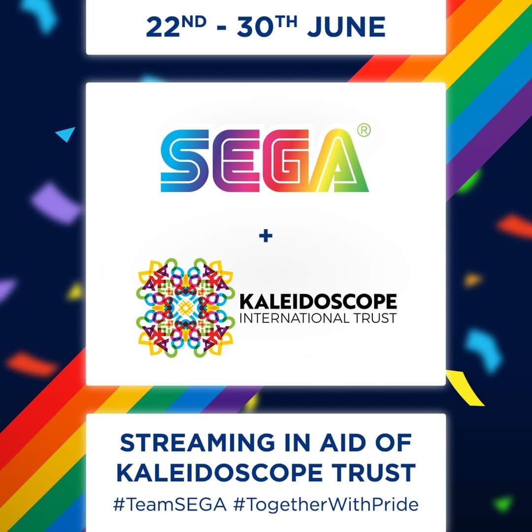 SEGAさんのインスタグラム写真 - (SEGAInstagram)「Happy Pride! 🏳️‍🌈  This June, we’ll be fundraising with our amazing SEGA Stream Team for @Kaleidoscope_T, an incredible UK-based charity focused on fighting for the human rights of LGBTI+ people internationally.」6月18日 3時00分 - sega