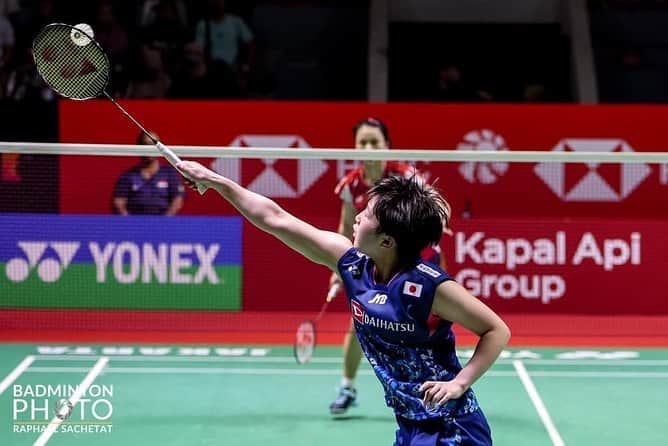 山口茜のインスタグラム：「..  Indonesia Open 2023 🇮🇩 応援ありがとうございました！  Thank you for your support 🇯🇵🌏 Terima kasih🇮🇩  #YONEX #GoNext 📸 @badmintonphoto_official」