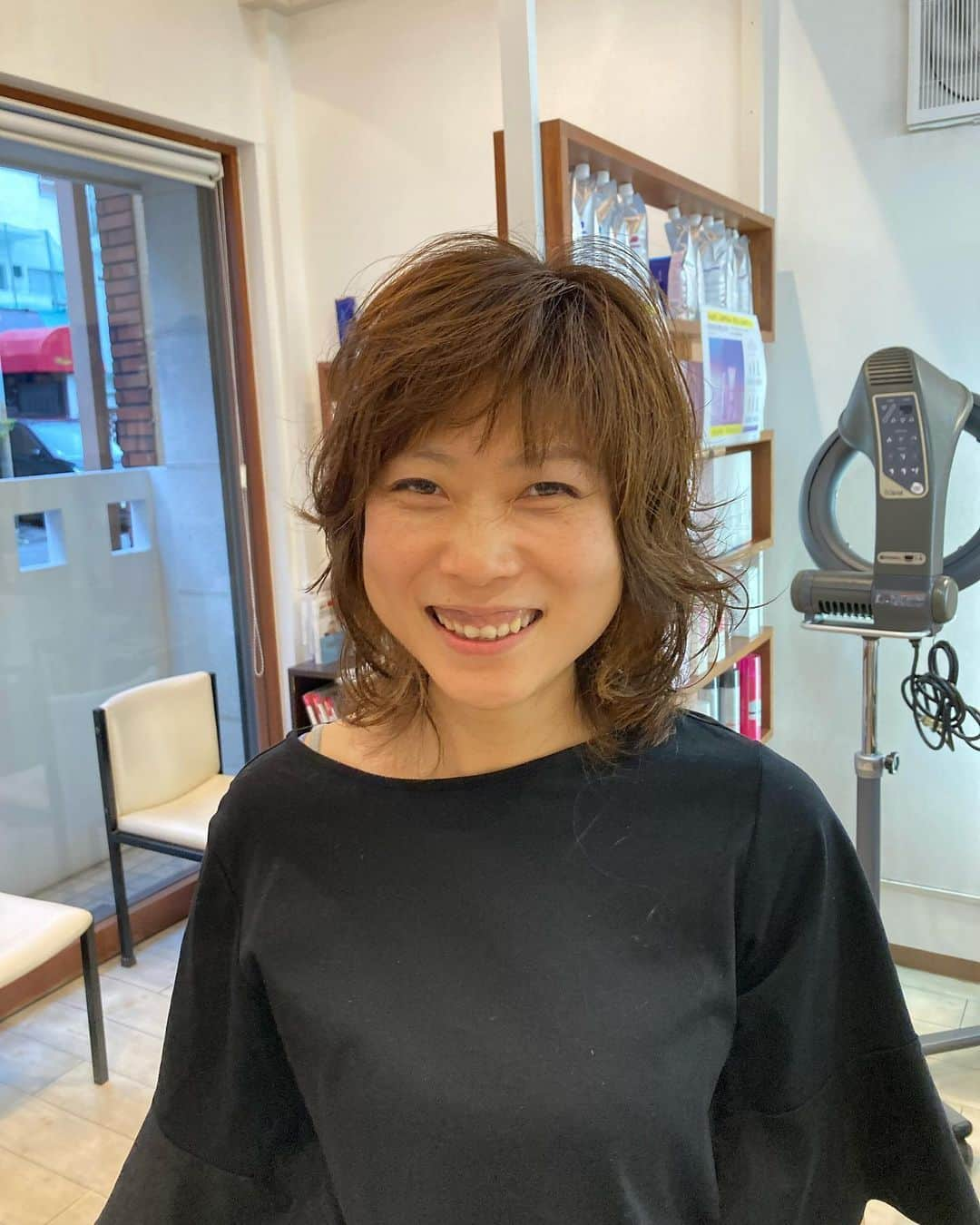 IMAGINE-hairのインスタグラム：「パーマでお客様を笑顔に😄  #パーマスマイル23」