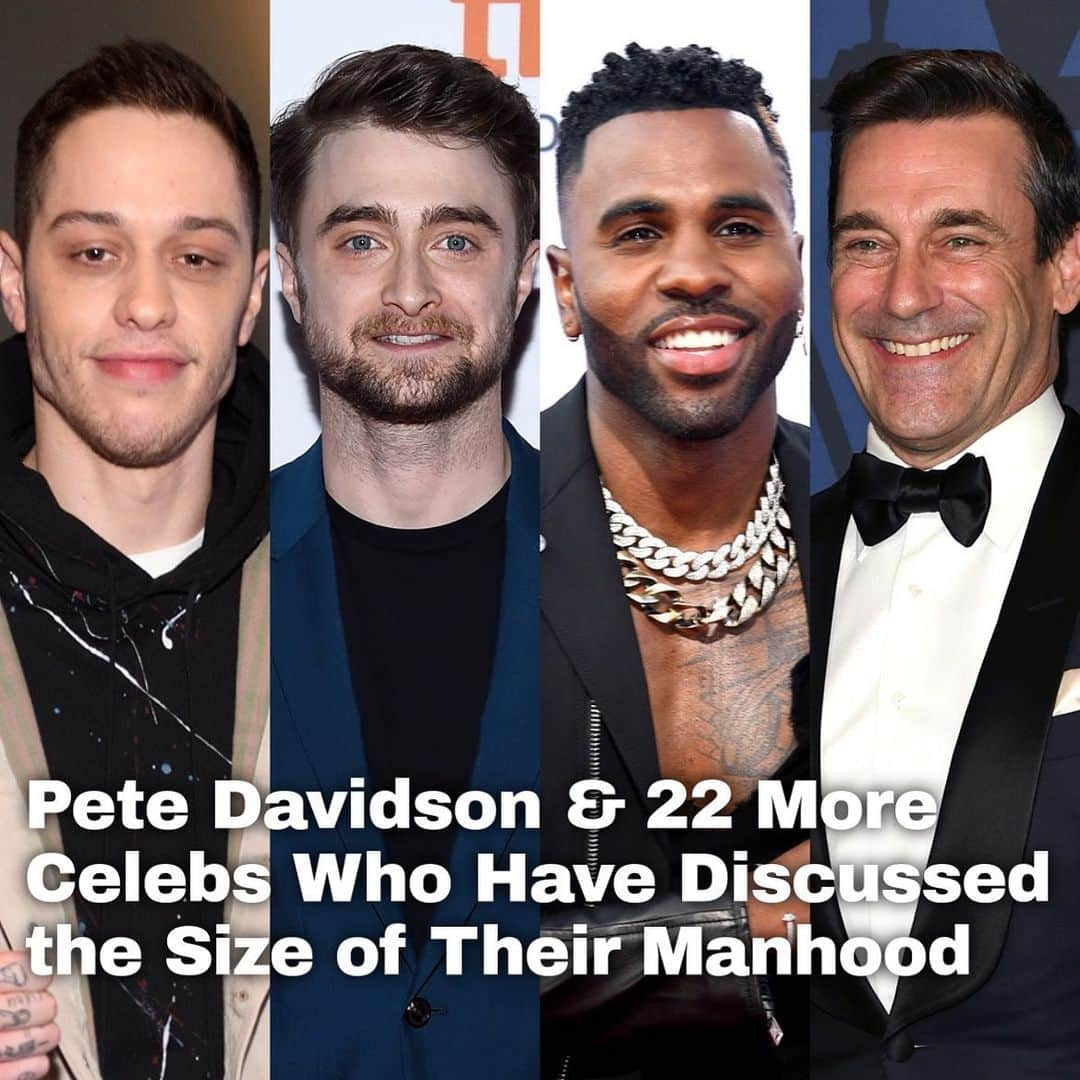 Just Jaredさんのインスタグラム写真 - (Just JaredInstagram)「Lots of famous guys have opened up about the size of their manhood over the years, including one star who admitted to having the "smallest penis in the world." Tap the LINK IN BIO to see all of the comments. #PeteDavidson #DanielRadcliffe #JasonDerulo #JonHamm Photos: Getty」6月18日 10時32分 - justjared