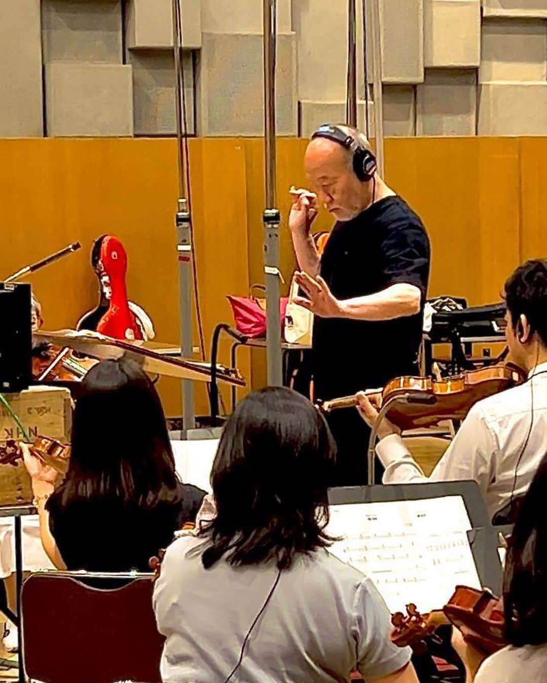 久石譲さんのインスタグラム写真 - (久石譲Instagram)「Recording for NHK documentary program.」6月18日 12時07分 - joehisaishi_composer