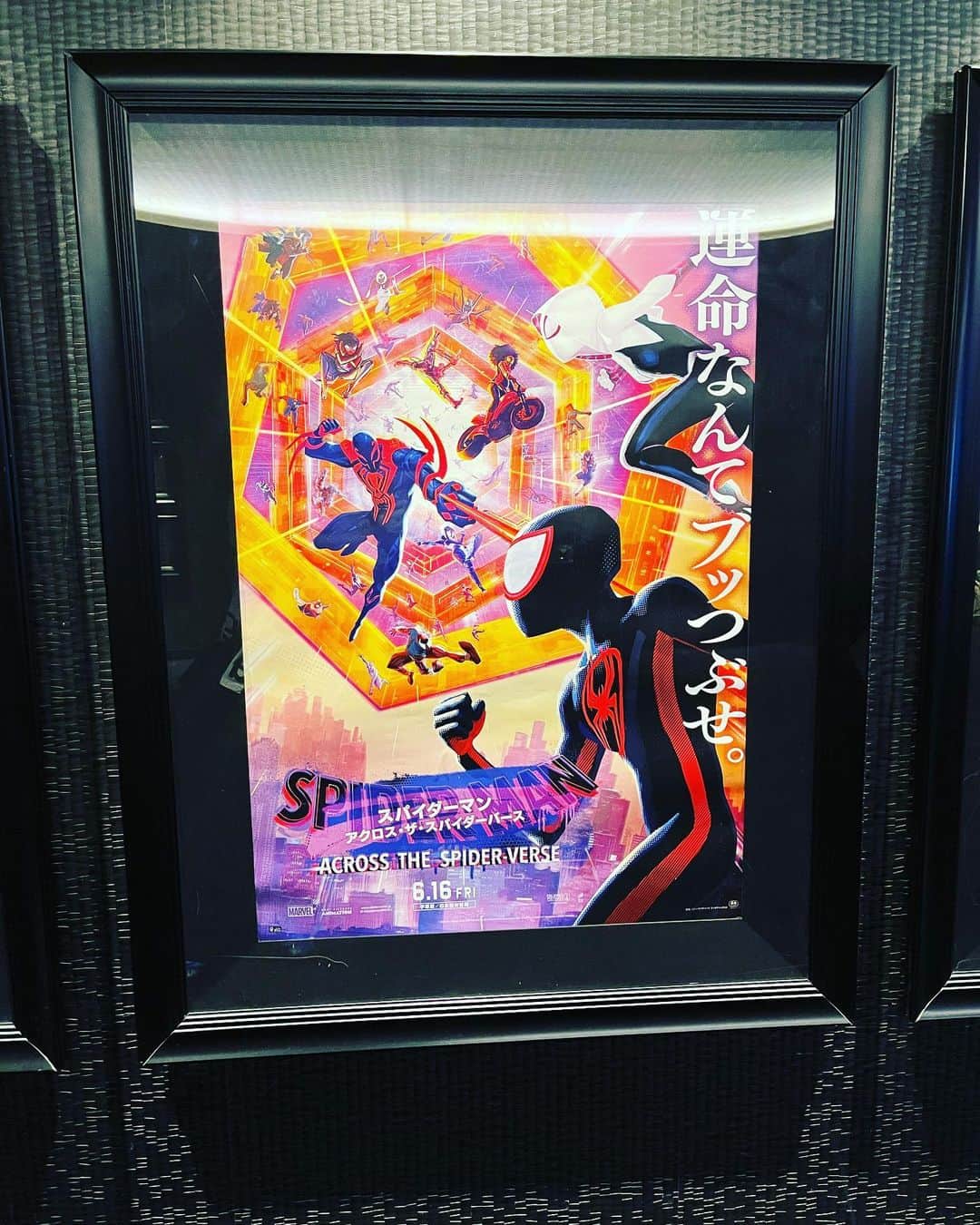 Shinnosukeのインスタグラム：「昨夜はAXSからのマルティヴァースへ。 続きが楽しみ！  #spiderman #acrossthespiderverse #marvel #sony」