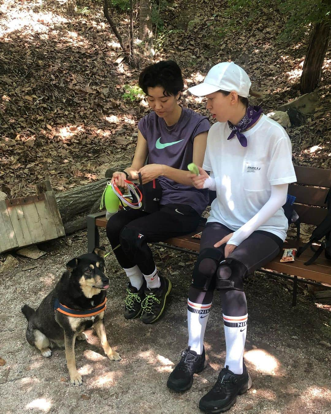 イ・ジュヨンさんのインスタグラム写真 - (イ・ジュヨンInstagram)「밤비랑 첫 등산!」6月18日 13時29分 - izoo_young