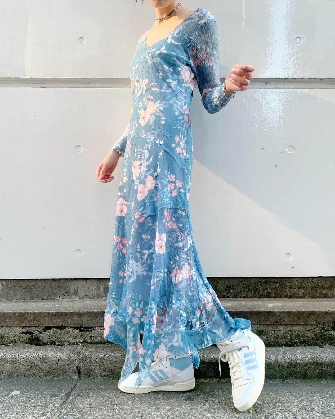 birthdeathさんのインスタグラム写真 - (birthdeathInstagram)「New Arrival  90's Floral chiffon dress  #birthdeath #vintage」6月18日 13時59分 - birthdeath_tokyo