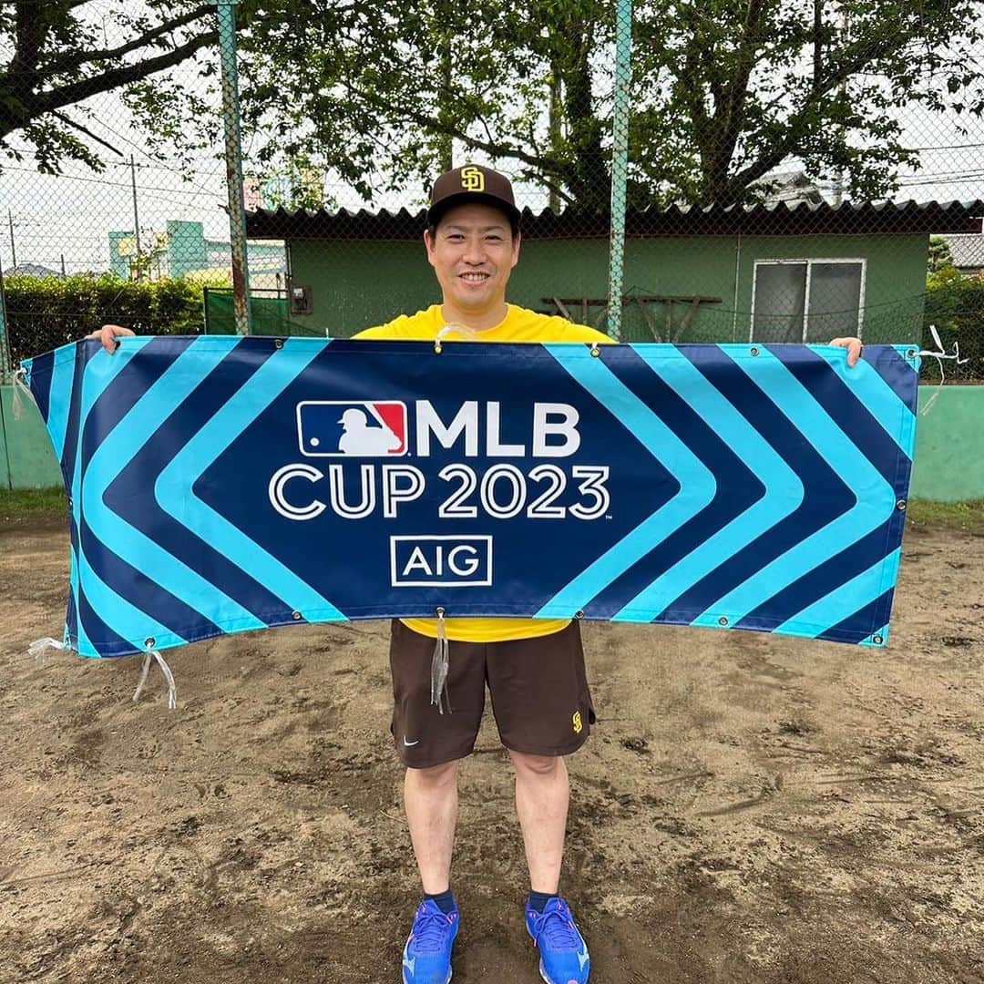 牧田和久のインスタグラム：「先日、茨城県牛久市にて小学生対象に野球教室を行いました。 みんな楽しそうに野球をしていたので凄く良かったです。 また色んな子供たちとふれあえたら良いなと思います。 #茨城県　#牛久市 #MLBCUP2023 #野球教室 #野球 #BaseBall」