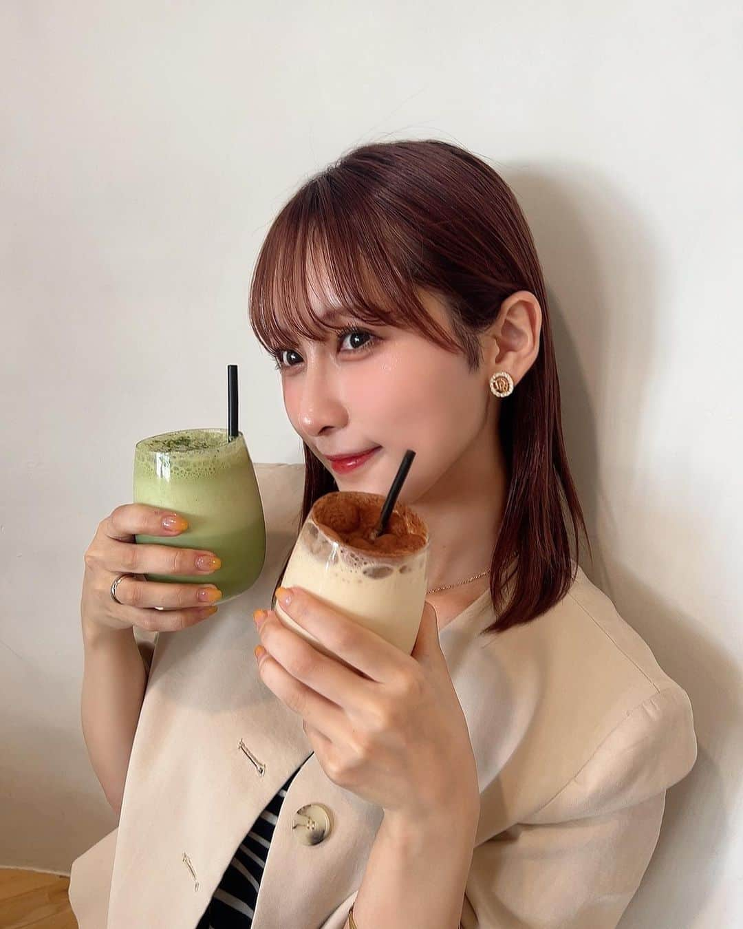 明石奈津子さんのインスタグラム写真 - (明石奈津子Instagram)「* cafe🍦🤎💚」6月18日 15時40分 - nattu_official