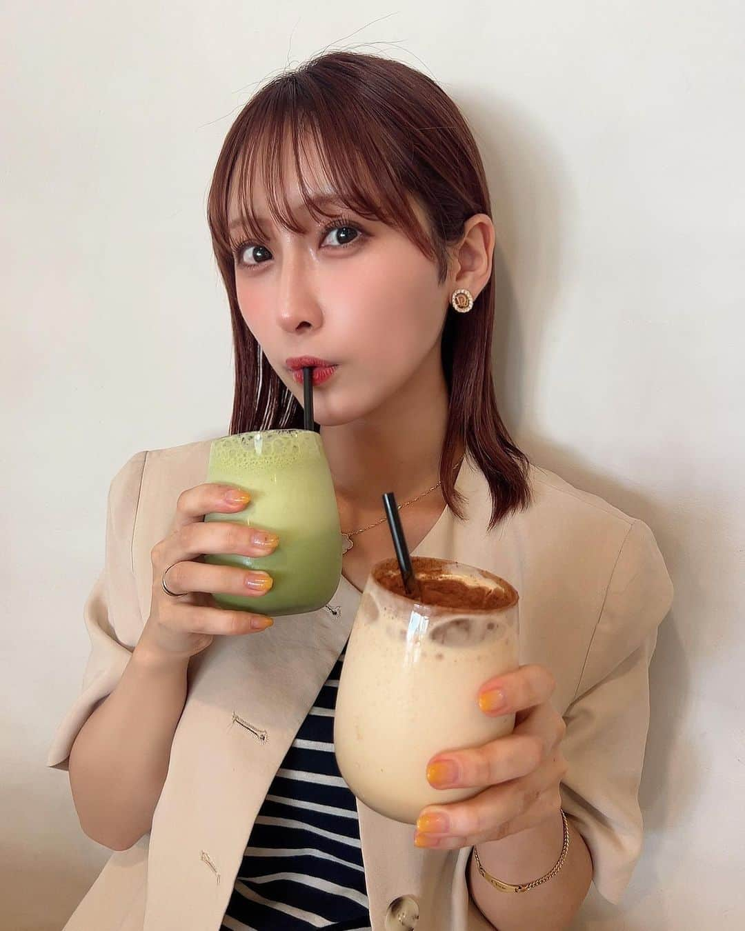 明石奈津子さんのインスタグラム写真 - (明石奈津子Instagram)「* cafe🍦🤎💚」6月18日 15時40分 - nattu_official