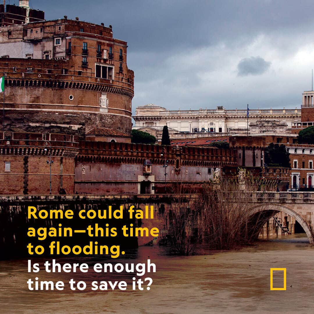 ABC Newsのインスタグラム：「Rising temperatures are making severe storms more frequent globally, but outdated infrastructures and decades of policy decisions that largely ignored the climate crisis make Rome particularly vulnerable. A newly created Office for the Climate is scrambling for a solution. Learn more at link in bio. Via @natgeo.  📸: Christian Minelli, NurPhoto/Getty Images  #news #rome #climatechange #nationalgeographic」