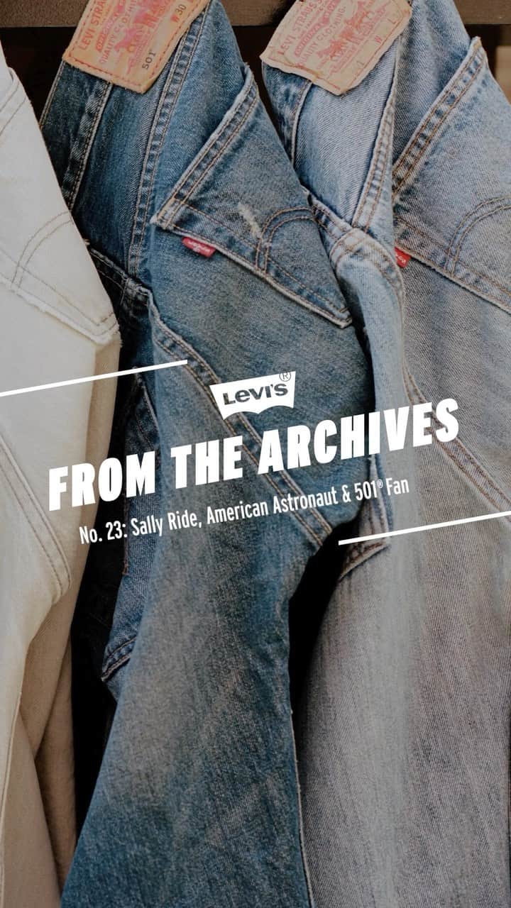 Levi’sのインスタグラム：「Levi’s + Sally Ride, a combo thats out of this world 🚀💫 #150YearsOf501」
