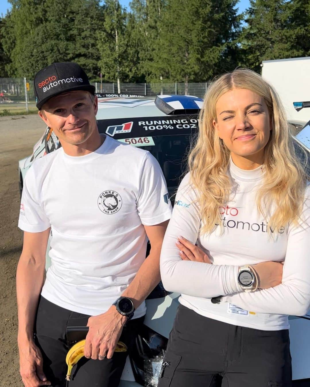 ヘイキ・コバライネンのインスタグラム：「Kiitos @itarallijoensuu ! Olit mahtava! 🥳   @heikkikovalainen @sectolabs @rallinsmsarja @rtrc_rally」