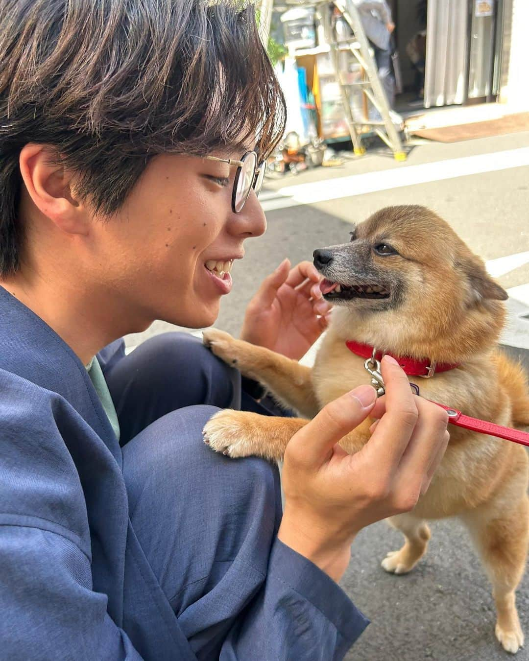 王様に捧ぐ薬指のインスタグラム：「💍  ／ 　最終話の放送まであと2日🐶🍀 ＼  ネギとわちゃわちゃ触れ合う神山くんの オフショット📸♡  2人の幸せオーラが写真から画面を越えて 伝わってきます…😌💞  Twitterには別ショットも👀！！  いよいよ最終話！！ 絶対リアタイしてくださいね❤️‍🔥 #冒頭見逃し厳禁☝🏻❤️‍🔥 です♡  第1〜3話と最新話はTVerにて見逃し配信中📱💭  #王様に捧ぐ薬指 #王ささ  #橋本環奈 #環奈ちゃん #山田涼介 (#HeySayJUMP) #坂東龍汰  #長尾謙杜 (#なにわ男子) #森永悠希 #北村匠海 #塚地武雅  #利重剛 #りょう #松嶋菜々子  #TBS #火曜ドラマ  #小学館 #春ドラマ #ラブコメ #胸キュン  #ドラマ好きな人と繋がりたい  #プロポーズ #夫婦 #夫婦バトル　 #最終話は6月20日よる10時放送🐶」