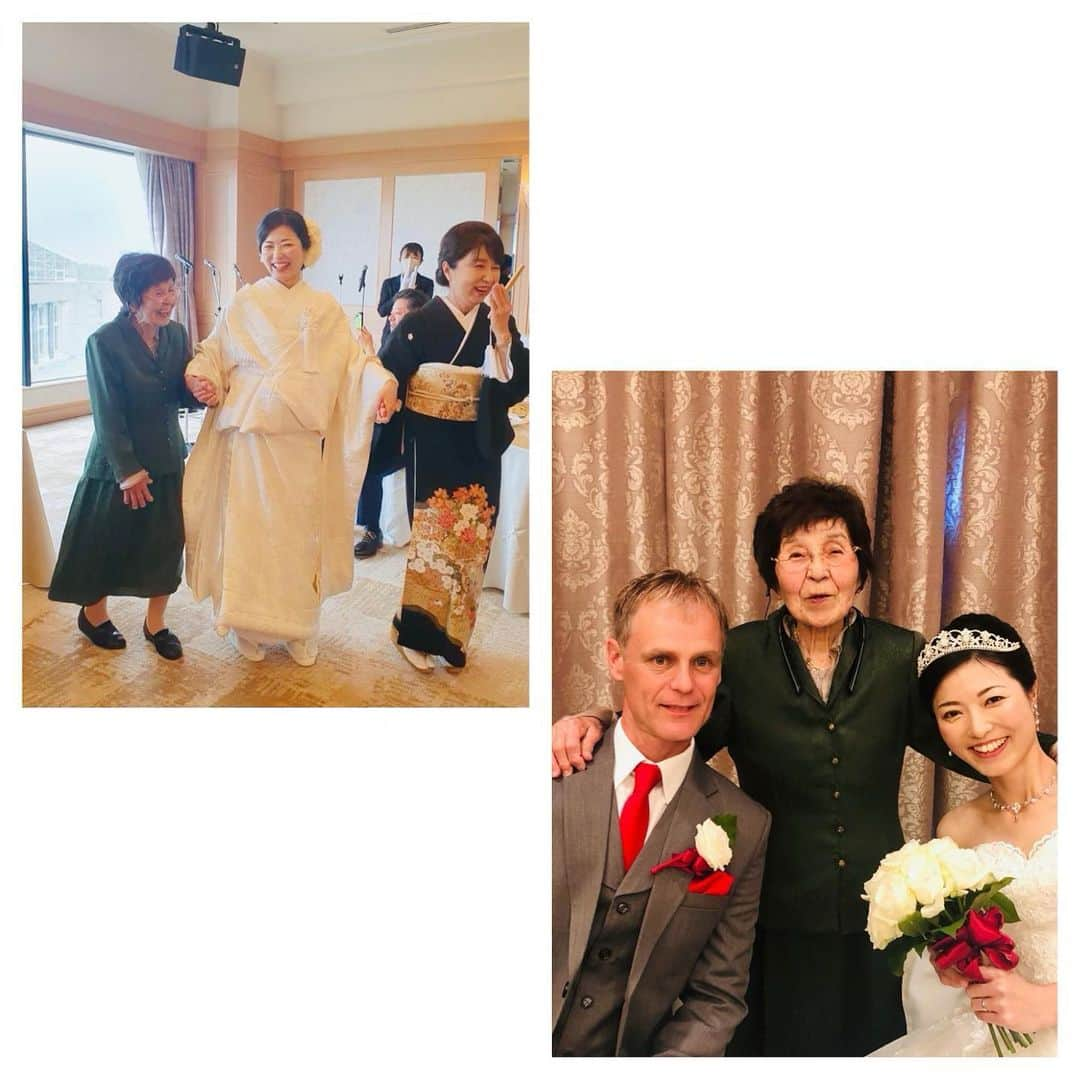 恒吉梨絵のインスタグラム：「宮崎での姉の結婚式💒✨  おばあちゃんに見せる事ができて良かったね！！ 本当、素敵な式でした🥰  イギリスから福岡から長野から東京から！！みんな集合しました！！  余興では歌を🎤🎸🎵 サプライズもあったりと楽しかったー！！ 私は声が出なくなってしまったので急遽カメラ撮影係😂  末永くお幸せに💕  My sister's wedding in Miyazaki💒✨  I'm glad I was able to show it to my grandma!! It was a really nice ceremony🥰  From England to Fukuoka to Nagano to Tokyo!!everyone gathered!!  Sing for entertainment🎤🎸🎵 It was fun because there was a surprise!! I lost my voice, so I'm in charge of camera photography😂  May you be forever happy💕  #結婚式#happywedding#宮崎#宮崎ブライダル#末永くお幸せに」