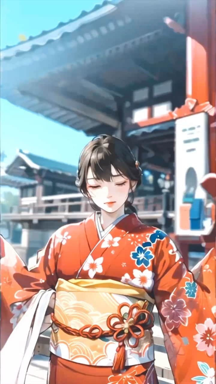 ぞのさんっのインスタグラム：「Kimono 👘 × Ai anime＝？ @yae_asakusa_kimono さんから着物借りてアニメにしてみたよ✨ ・ 📍 TOKYO #asakusa  👤 @_akiko511_  👘 @yae_asakusa_kimono  📸 @zono.sann @ma_azuu  ・ もし質問などコメントしてね^ ^ 良かったらシェアと保存してくれたら嬉しいです☺️ Please comment your question ^ ^ If you like, I'd be happy if you could share and save it! ・ #videotips #filmmakers #creative #creativevideo#broll #kaiber #stablediffusion #createe #aianime  ・ #iphone #動画 #動画編集 #動画制作 #動画撮影 #映像で遊ぼう #ぞのさんっ #aiで遊ぼう」