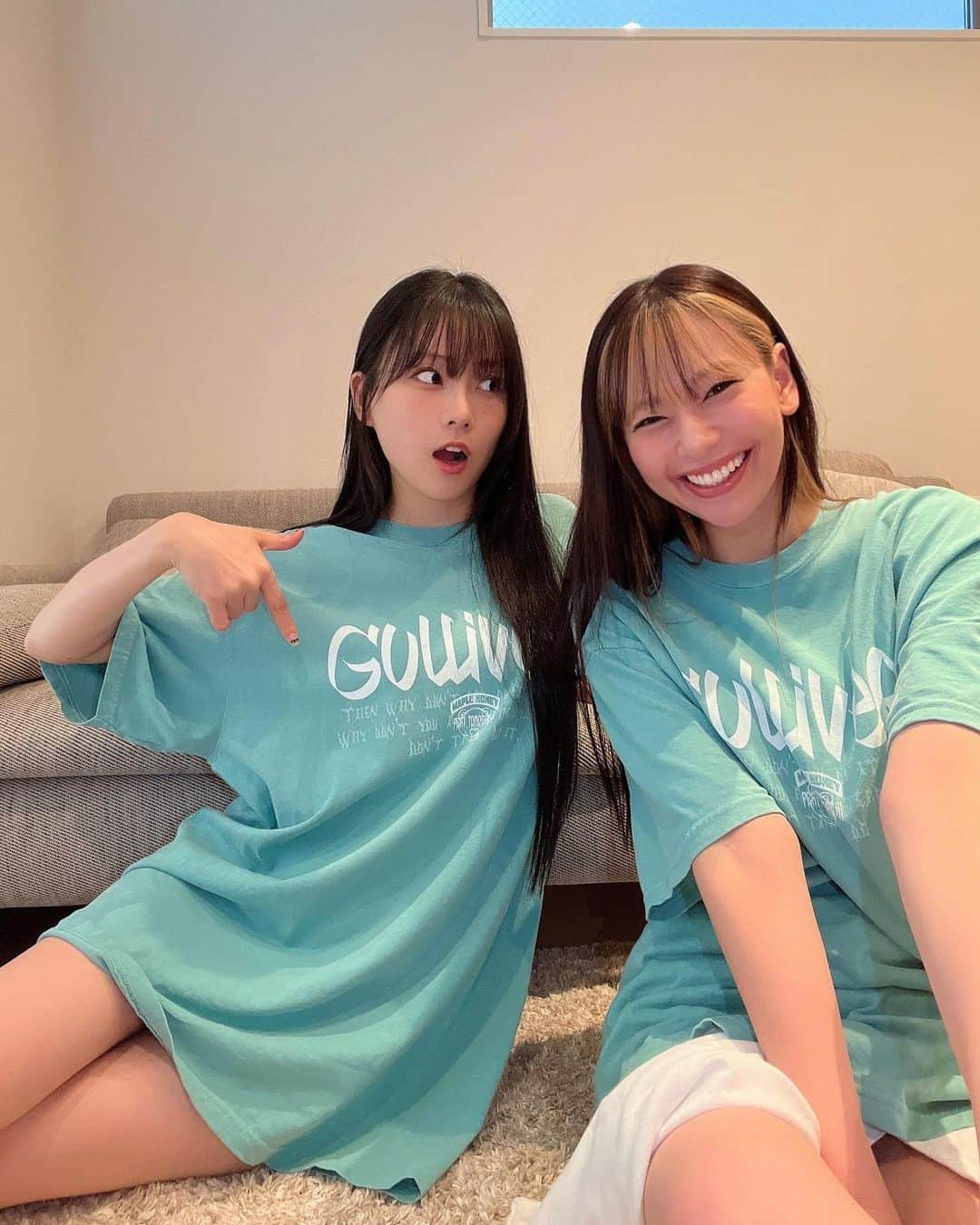 希帆さんのインスタグラム写真 - (希帆Instagram)「𝗚𝗨𝗟𝗟𝗜𝗩𝗘𝗥 Tシャツ販売開始しました〜！！🎉💪💪🩵✨ 色もデザインもとてもかわちい〜🤒🫶 XLのワンサイズで男の子でも着れるサイズです🍚👍 お揃いでたくさん着てもらえたら嬉しいですっ🐻‍❄️🩵 税込＆送料込みで6800円販売です😉🔥  ※完売しました🙌🙌🙌🥹🙏💜✨✨ 買ってくれた皆さん🤒ありがとうございます🫶✨ Tシャツ到着までもうしばらくお待ちくださいっ🙌🙌🙌🤒🫶🎉✨」6月18日 19時00分 - k_i_h_o_