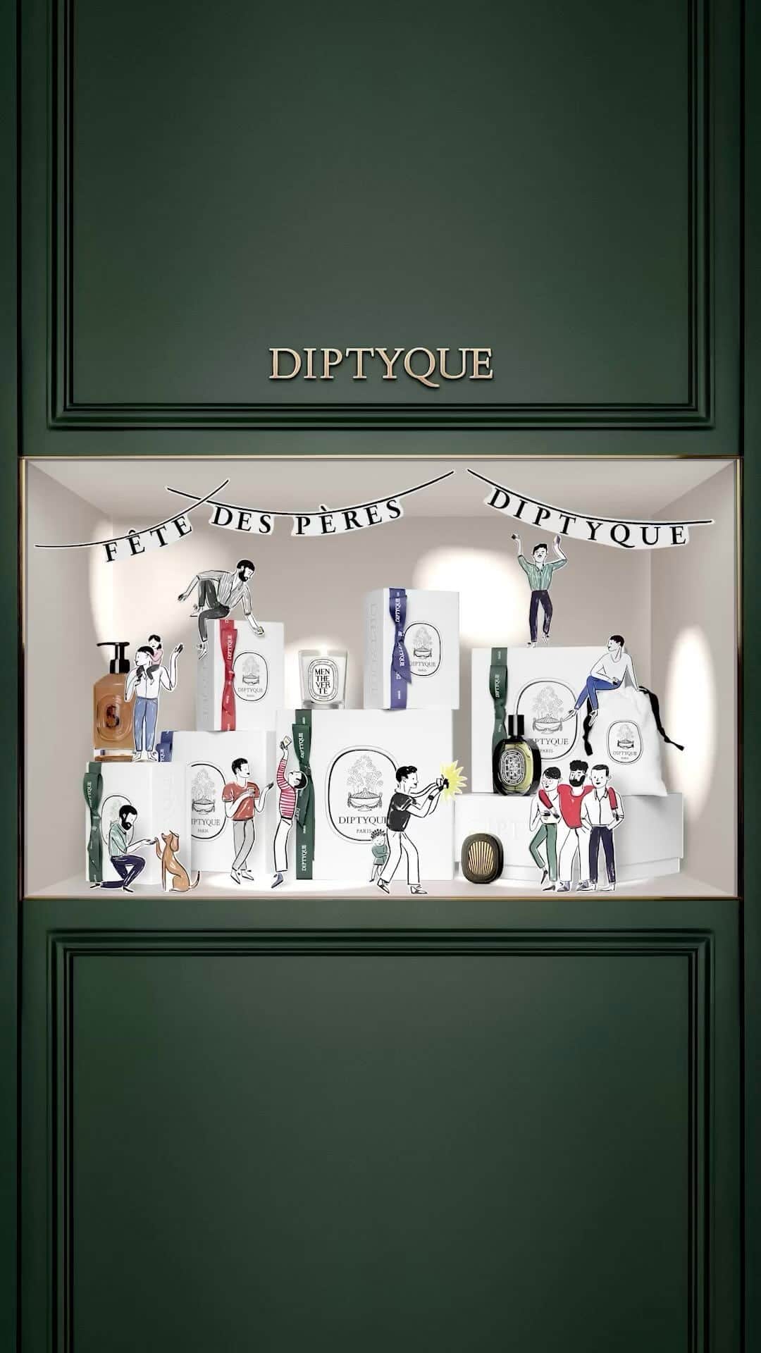 ディプティックのインスタグラム：「A special day… …to celebrate Dad. Among Diptyque’s selection of exceptional Father’s Day gifts, find the one destined to delight. On this day like no other.  #diptyque #fathersday」