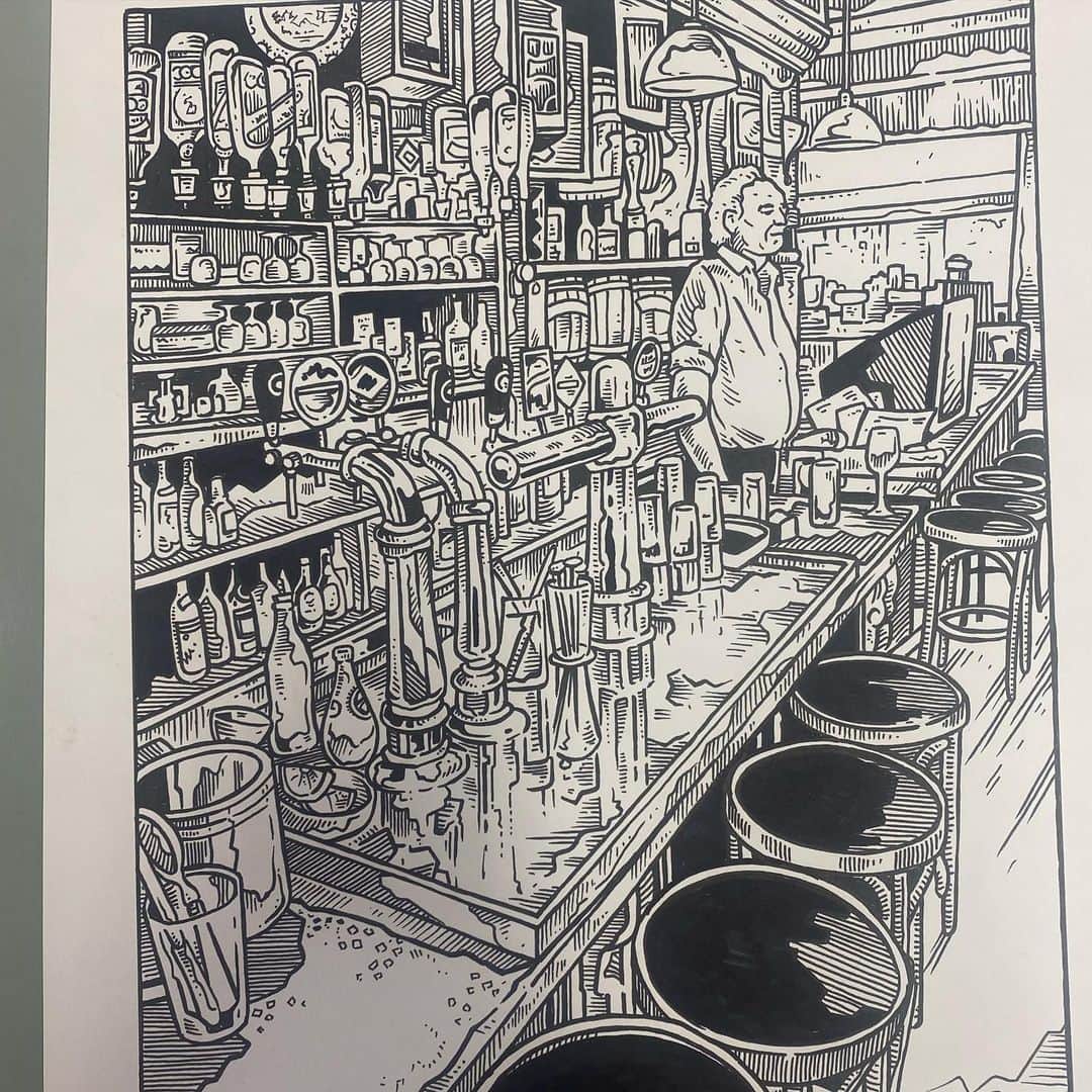 アムステルダム・タトゥー・ミュージアムのインスタグラム：「Pen and ink#browncafe#bruincafe#cafeoosterling #favo hangout#utrechtsestraat」