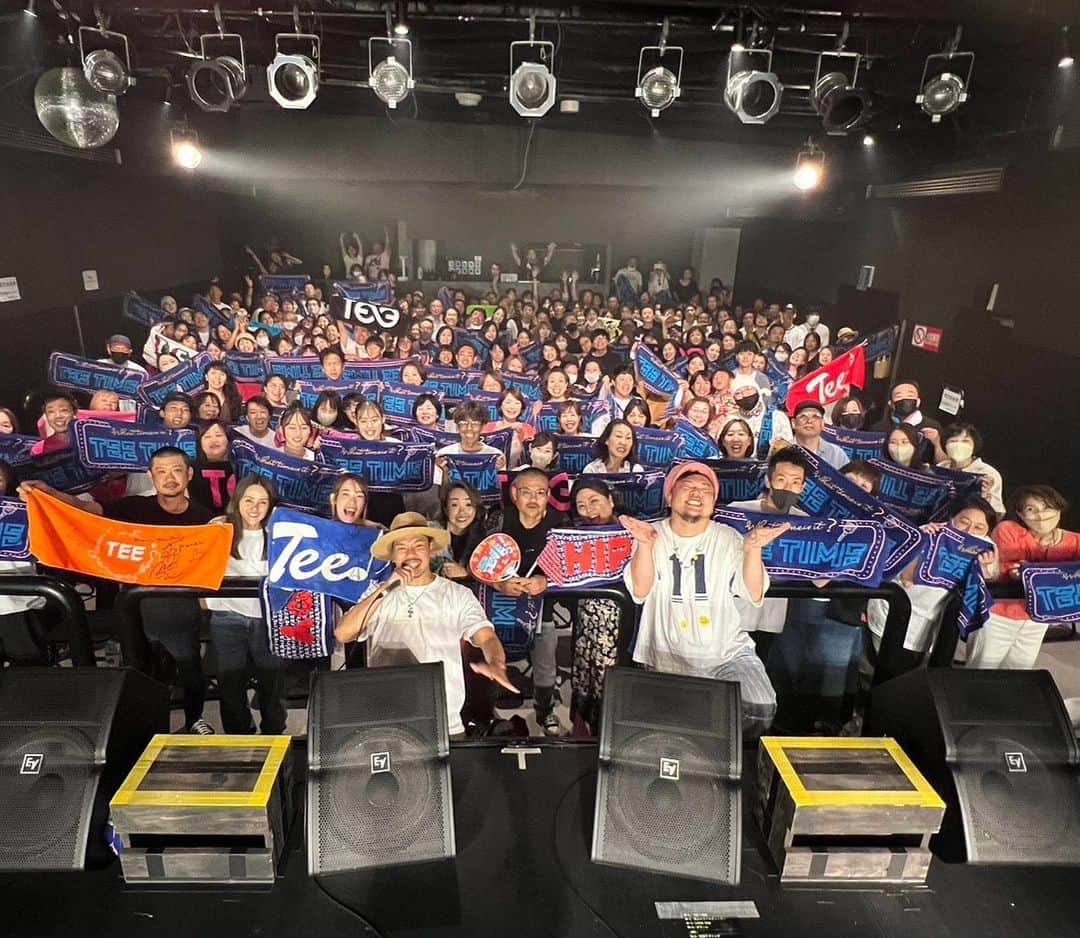 TEEのインスタグラム：「広島半端ねーぞー‼️😌🤘  地元こ最強な風を感じました  来てくれた人、 パワーをくれた人、 みんなひとまず、お礼をいいたい  ありがとう😌🤝  残すは東京‼️‼️」