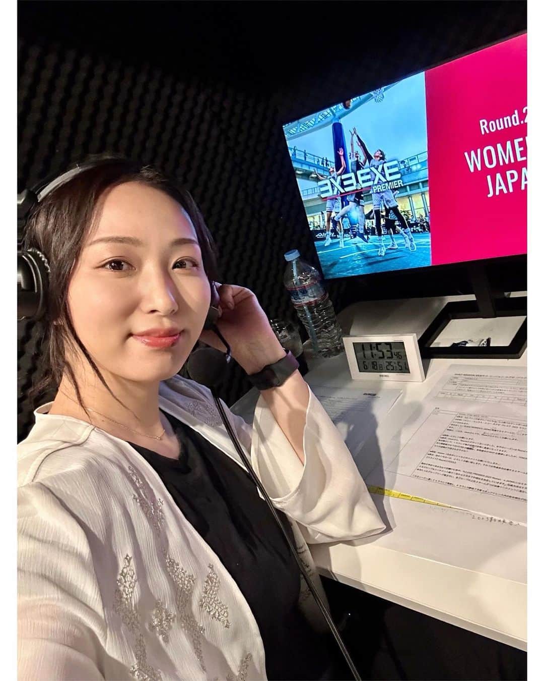 のインスタグラム：「今日は【3×3.EXE PREMIER 2023 Round.2 WOMEN'S JAPAN】で予選から決勝まで実況でした🎤  今日も解説と実況が個室ブースで 解説は、及川啓史さん🏀 たくさん楽しい情報ありがとうございました😊✨ 女子選手の情報量もすごい豊富👏  2日間で男子も女子もやると情報量多いな〜🫡  #司会 #mc #モデル #model #リポーター #ナレーター #reporter #ナレーション #スポーツmc  #イベント #イベントmc #神戸麻衣 #3×3 #3×3exepremier #3×3 exe #バスケットボール #basketball」