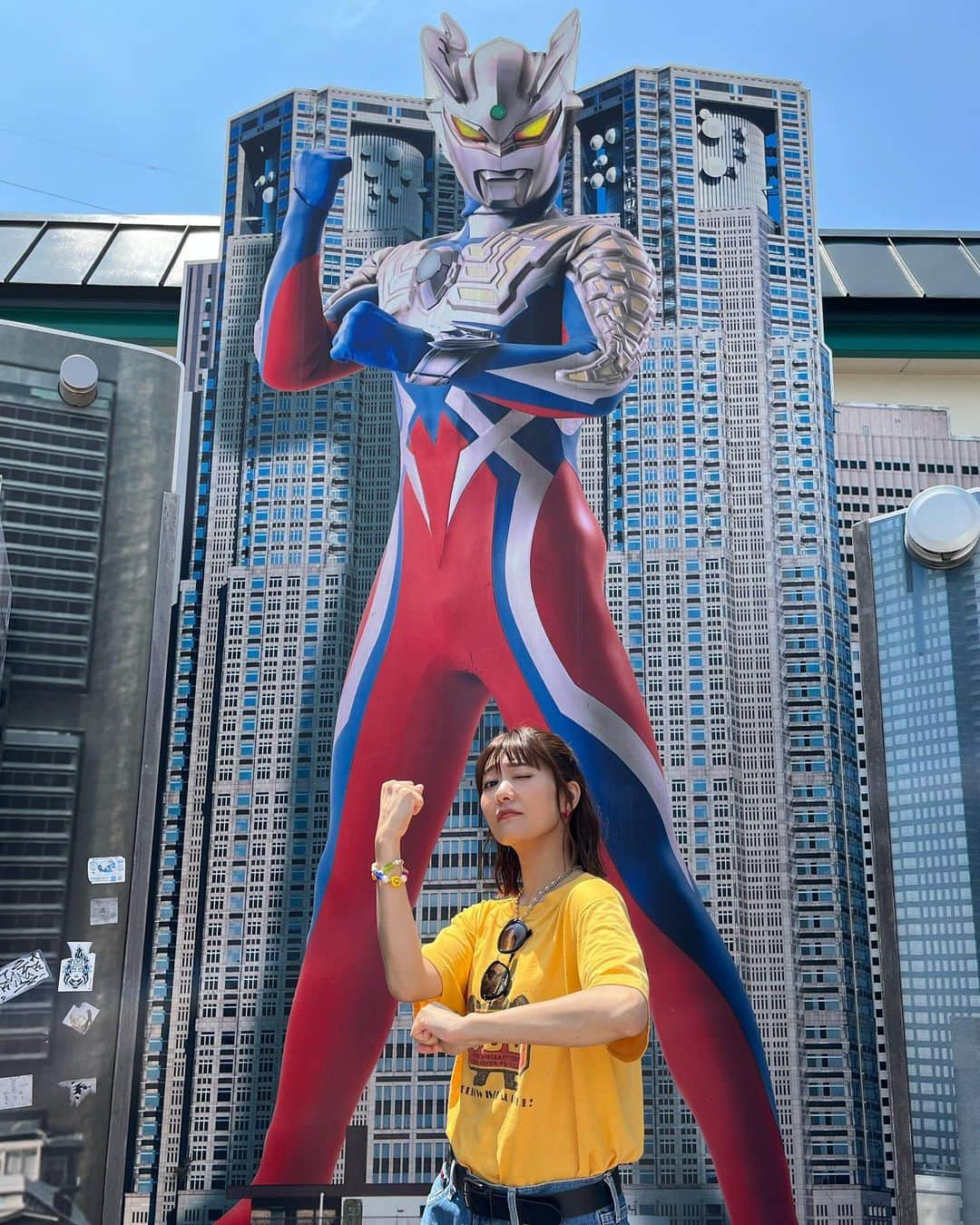 宮澤佐江さんのインスタグラム写真 - (宮澤佐江Instagram)「💫 ウルトラマンデッカー グランドフィナーレ みんなお疲れ様でした☺︎ GUTS-SELECTは永遠です！！ また仲間にも皆様にもお会いできる日を願って、、✨  (すまん！写真はゼロと！！笑) (高坂PAにいたから、つい。笑) ． #ウルトラマンデッカー #ultramandecker」6月18日 20時46分 - sae_3830