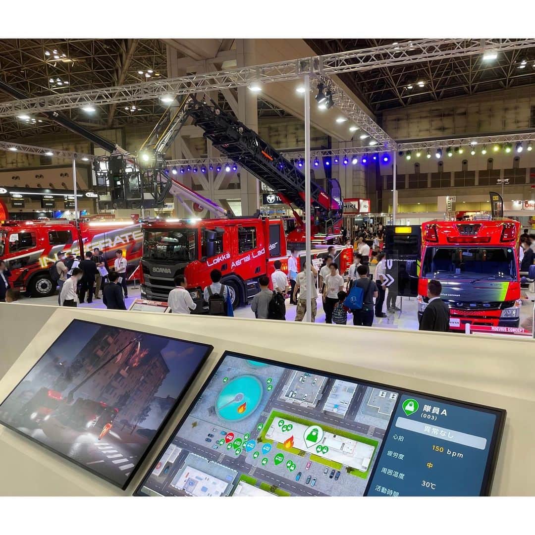 モリタのインスタグラム：「#東京国際消防防災展2023　モリタブースには多くのお客様にご来場いただき、ご好評のうちに終了いたしました。 ご来場いただき、誠にありがとうございました。 #消防車  #モリタ」