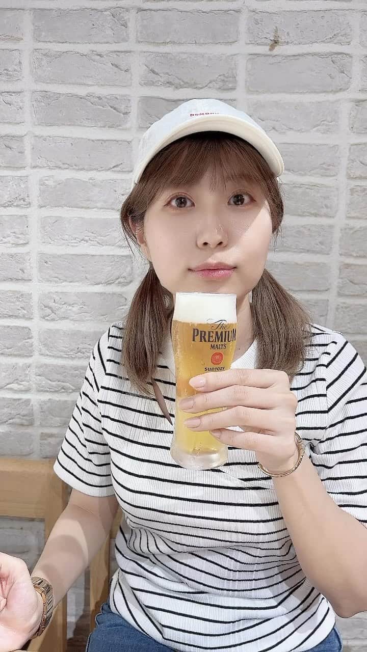 天野麻菜のインスタグラム：「ビール女子。3512」