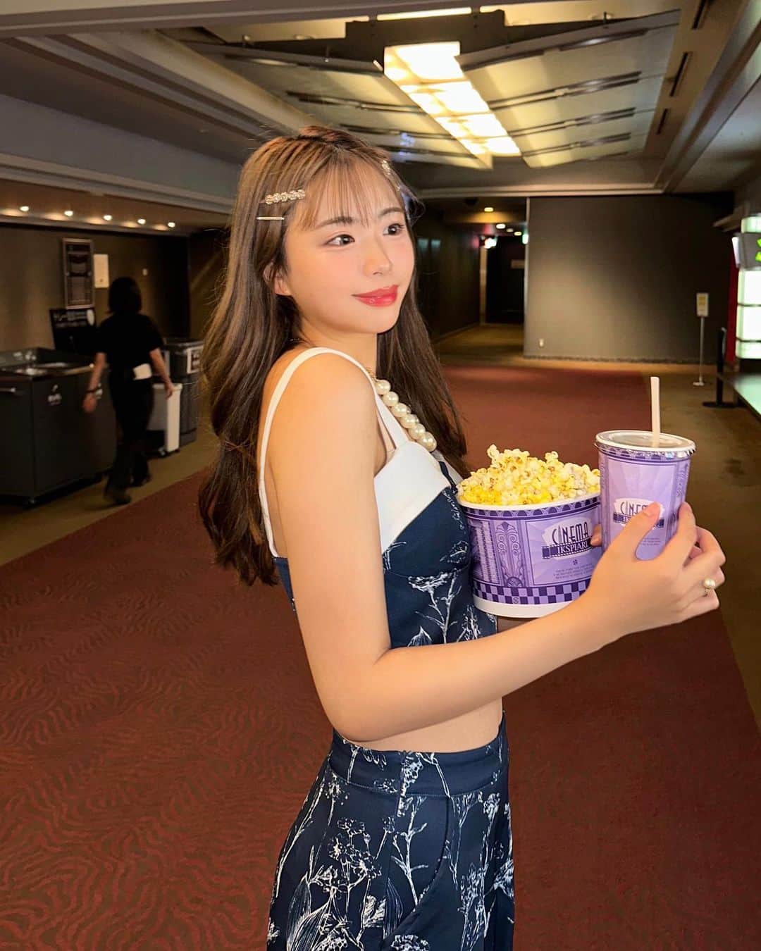 麻生果恩のインスタグラム：「🍿♡  だいすきなアリエル観に行ったよ♡  アリエルが見えた瞬間もうゾワゾワ止まらなかった…♡」