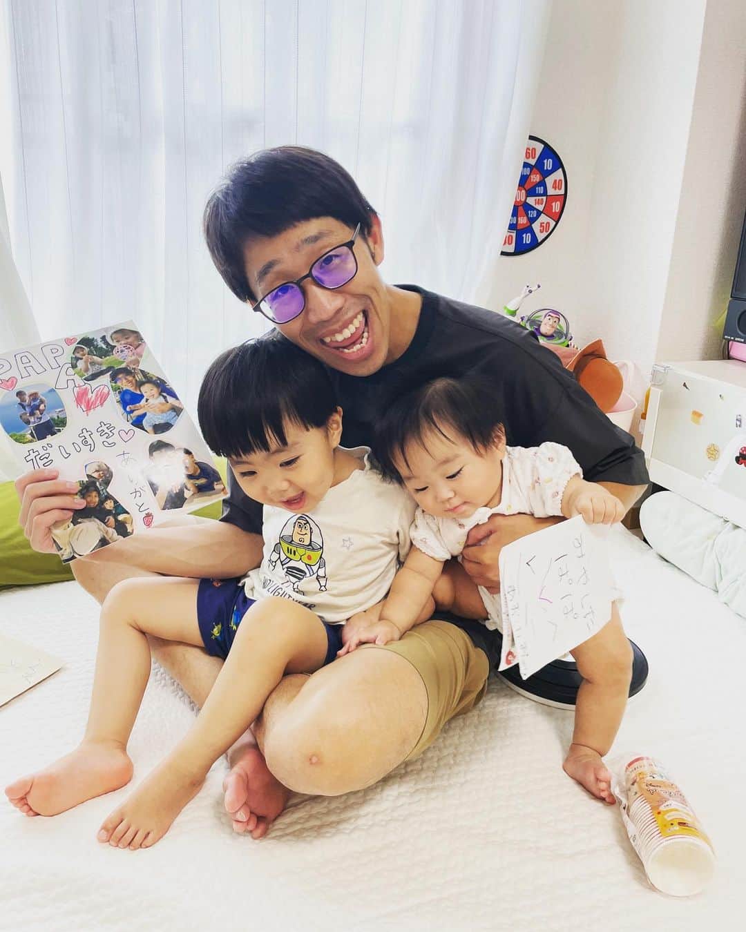 ひょっこりはんのインスタグラム：「父、頑張ります！！！  #父の日」