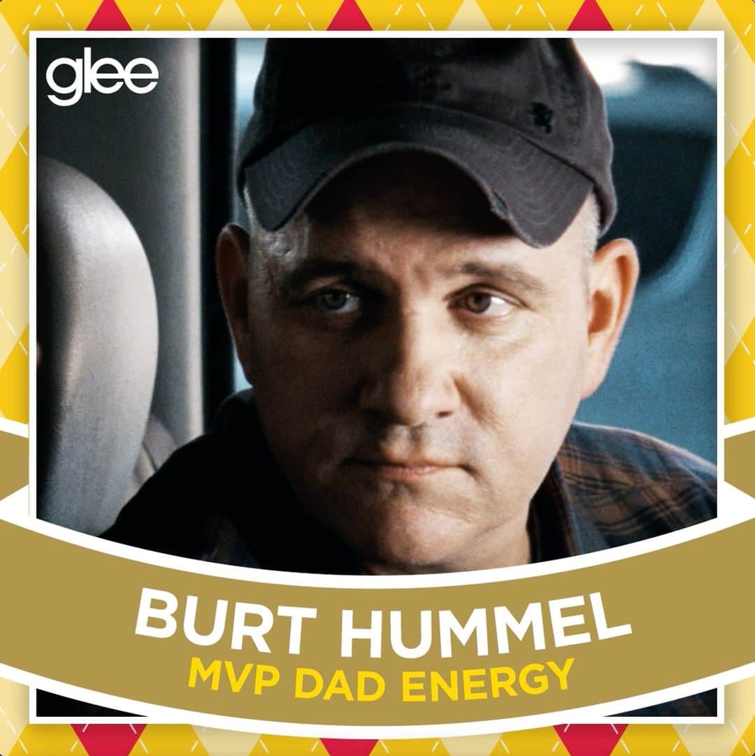 のインスタグラム：「Some serious GOAT energy coming from Burt. Stream #Glee this #FathersDay on Hulu and Disney+. http://hulu.tv/Glee」