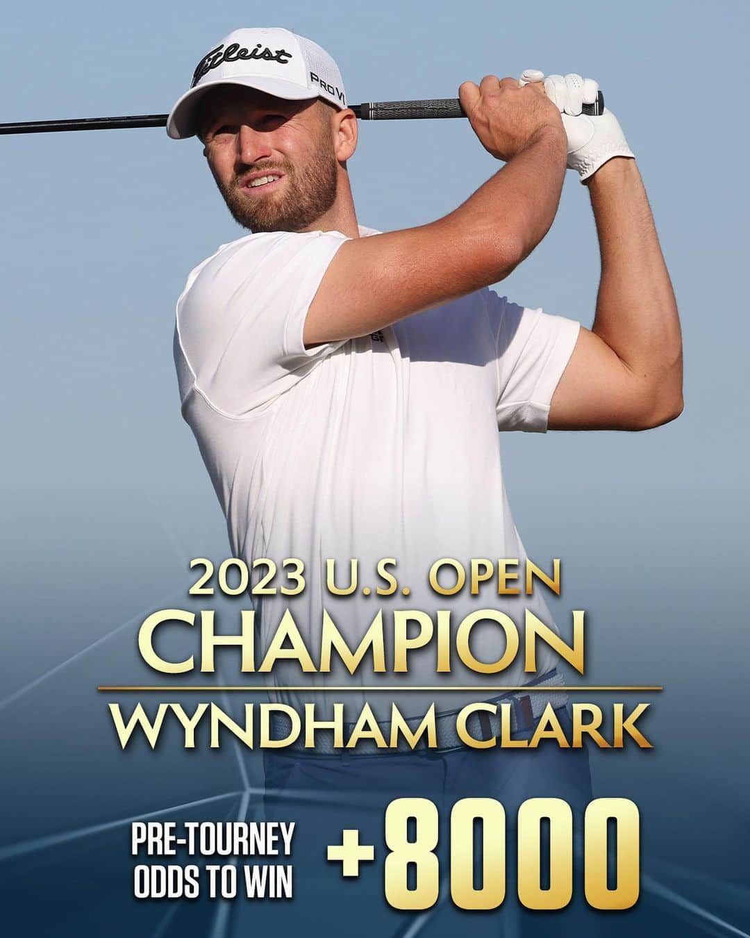 チョン・インジさんのインスタグラム写真 - (チョン・インジInstagram)「Wyndham Clark had the longest odds of any golfer to win the #USOpen since 2010! 🏆」6月19日 11時20分 - golfchannel