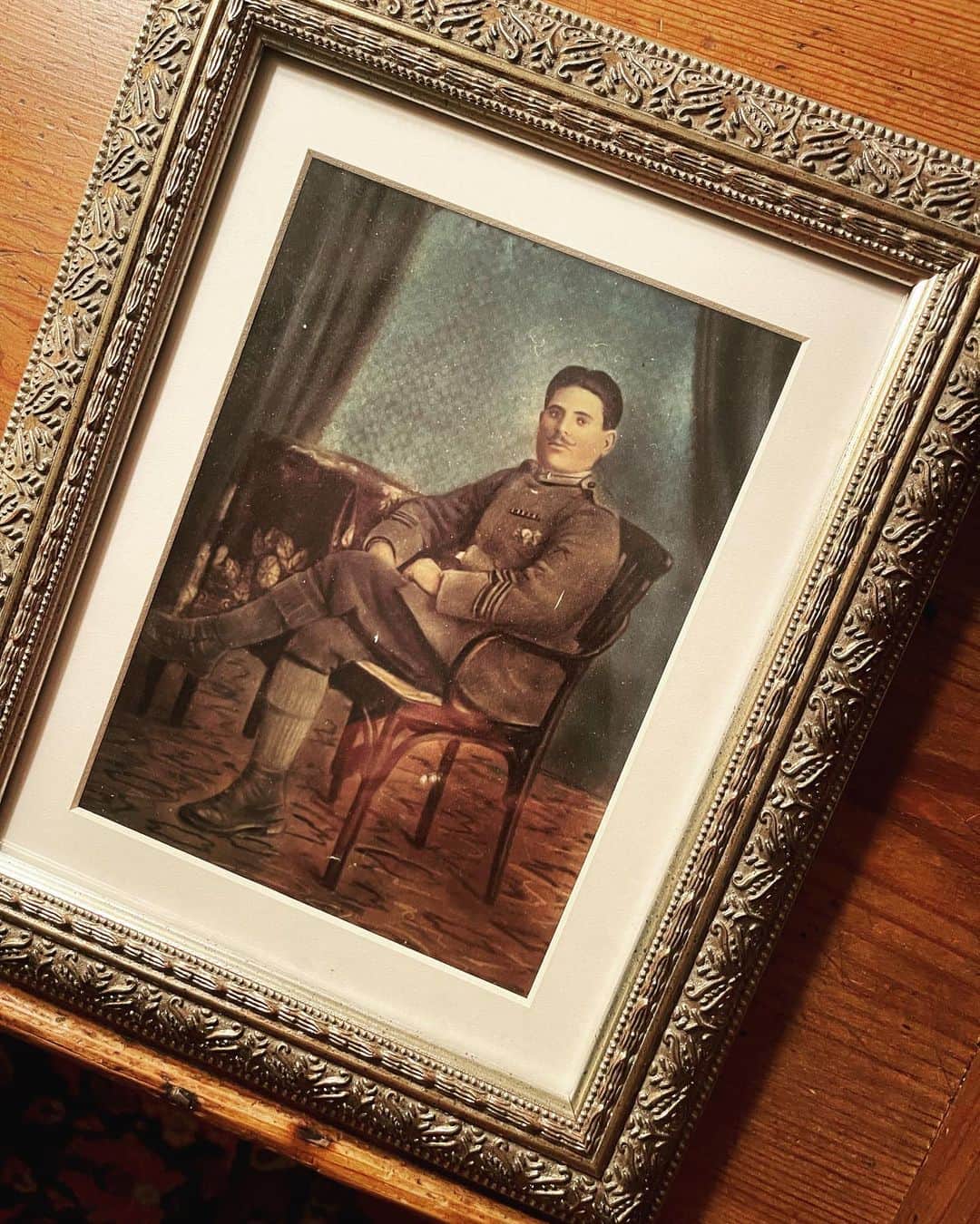 セサラーニのインスタグラム：「#I wish to share my fathers photograph. #VINCENZO CESARANI ww1 photo  #migrated to USA  # Proud to be his son #SalvatoreJCesarani #Happy Heavenly Father’s Day」