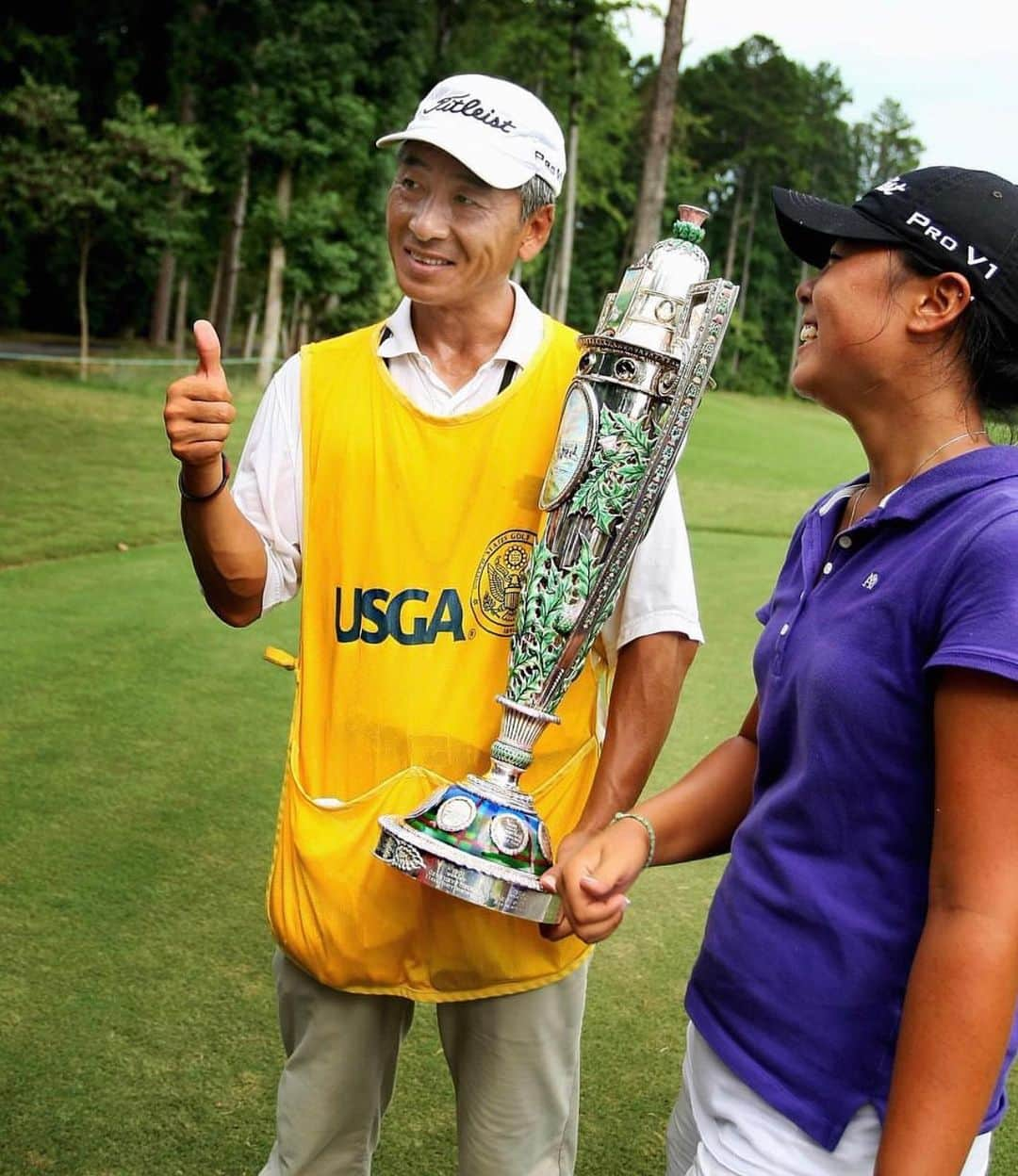 ダニエル・カングのインスタグラム：「Happy Father’s Day to all the Dads out there.  I miss mine every day.  Dad You are an Absolutely Legend.  Love you 아빠 사랑한디 ❤️ throwback 2010 @usga」