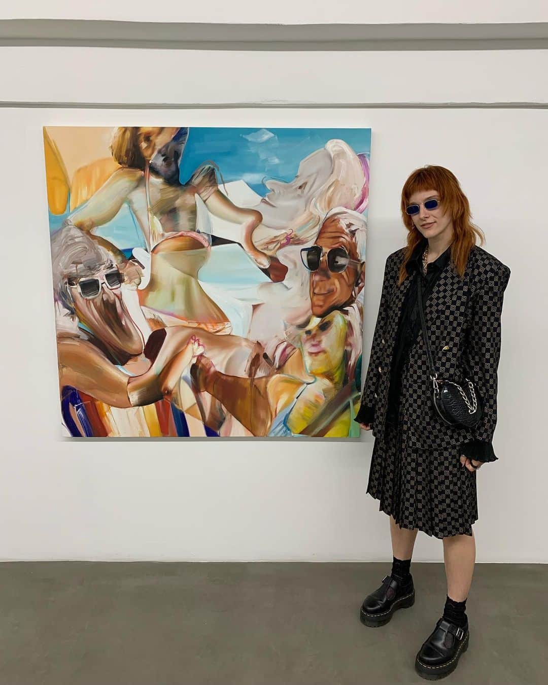 オーブリー・ピープルズのインスタグラム：「could not be prouder of my sister @allyraepeeples for her first solo show ~Crowd Surfing~ go check out her incredible work at @lowellryanprojects ✨✨✨」