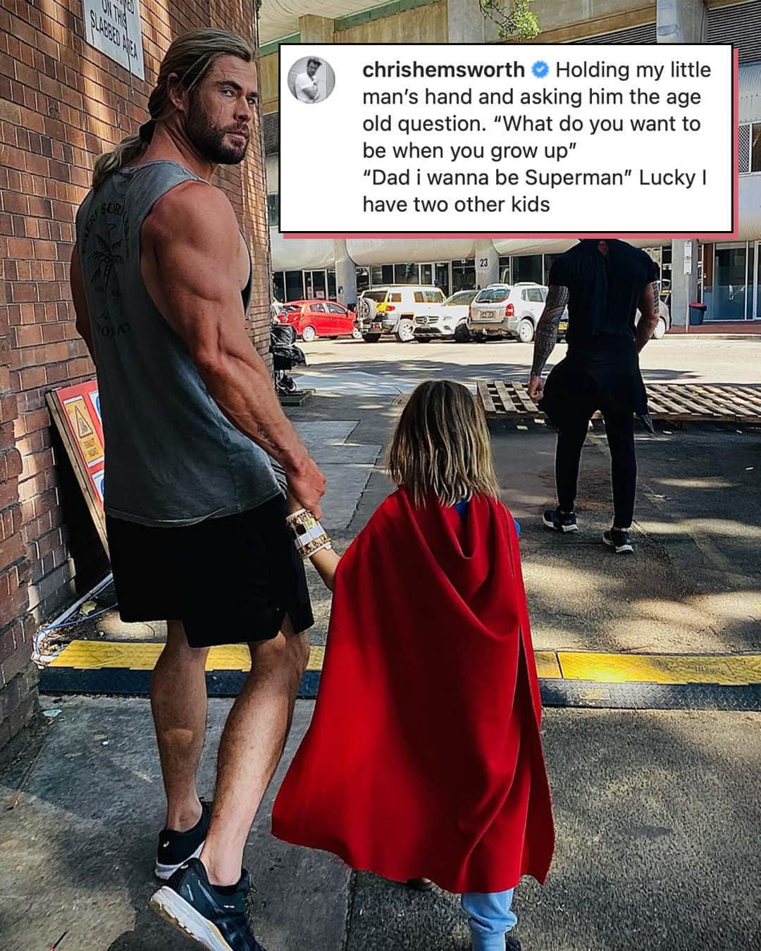 E! Onlineさんのインスタグラム写真 - (E! OnlineInstagram)「Superman and Thor have nothing on real-life superheroes: dads. ❤️ #FathersDay (📷: Instagram)」6月19日 5時01分 - enews