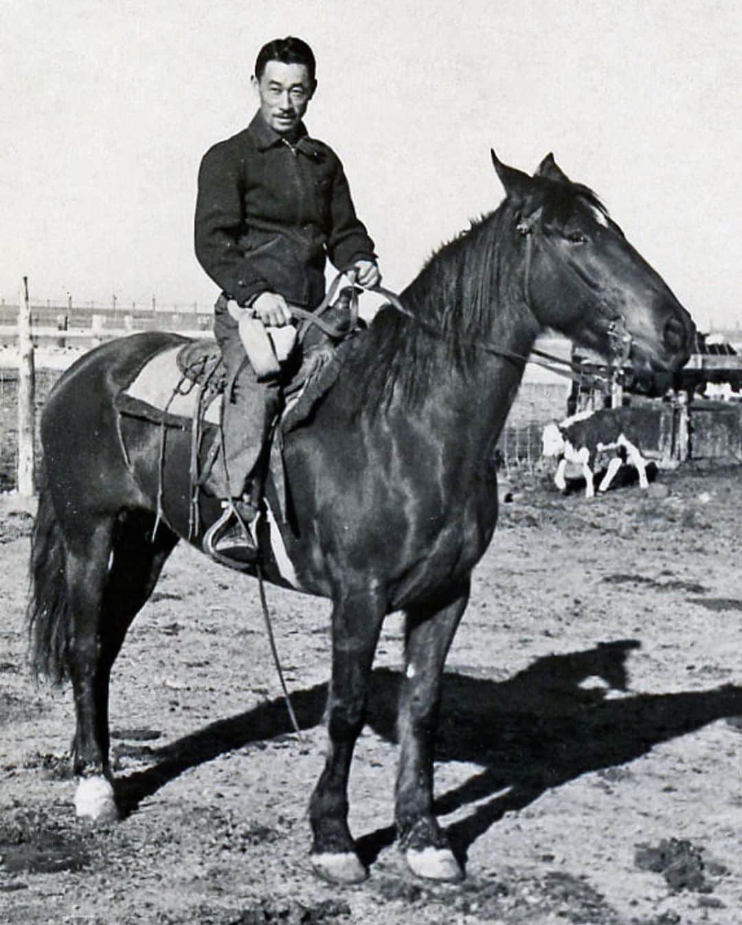 Michael Yamashitaさんのインスタグラム写真 - (Michael YamashitaInstagram)「I’m reposting this photograph of my Dad, Susumu Yamashita, and accompanying story by  my brother Ken Yamashita —  Kibei Cowboy —  in memory of my Dad on Father’s Day: “My father, Susumu Yamashita, was a junior executive at the San Francisco branch of Mitsubishi trading company before the December 7, 1941 Japanese attack at Pearl Harbor. On April 30, 1942, he was involved in the mass forced removal of the Japanese American community from Berkeley to Tanforan detention center, a former race track in San Bruno, with my mother, Kiyoko Yamashita, and my 18 month-old sister Kimiko. My family was housed in a horse-stall “apartment”  from May to September.  When my family was transported to the Topaz, Utah incarceration camp in September 1942, my father was assigned to be the liaison to the Issei (first-generation) residents due to his Japanese-language proficiency, which was gained from his 11 years of education in Tokyo between 1911–1922. This is why he was labeled as a “Kibei,” American born but educated in Japan.  After working 14 months in Community Welfare, providing the camp’s social services, my father was ready for a change. My Cal Berkeley/Harvard Business School-alumnus, ex-businessman father asked to be transferred to the agricultural division to work as a ranch hand. He achieved personal satisfaction from working outdoors as a Kibei cowboy, tanned and healthy, herding cattle astride his favorite horse, Red. At age 39, he was undoubtedly one of the oldest “cowboys” amongst the riders at the Topaz cattle ranch. In 1951 he rejoined Mitsubishi and was charged with establishing its New York headquarters as the new Mitsubishi International Corporation. After Topaz, my father never rode a horse again.”   The author, Ken Yamashita was born in Topaz in 1945. He is now a historian working on archiving the memories of camp survivors.   My dad left big boots to fill, but in these times of hate and xenophobia, as well as an upsurge in Asian-American pride, he continues to be my role model and inspiration. #happyfathersday #fathersday2023」6月19日 5時45分 - yamashitaphoto