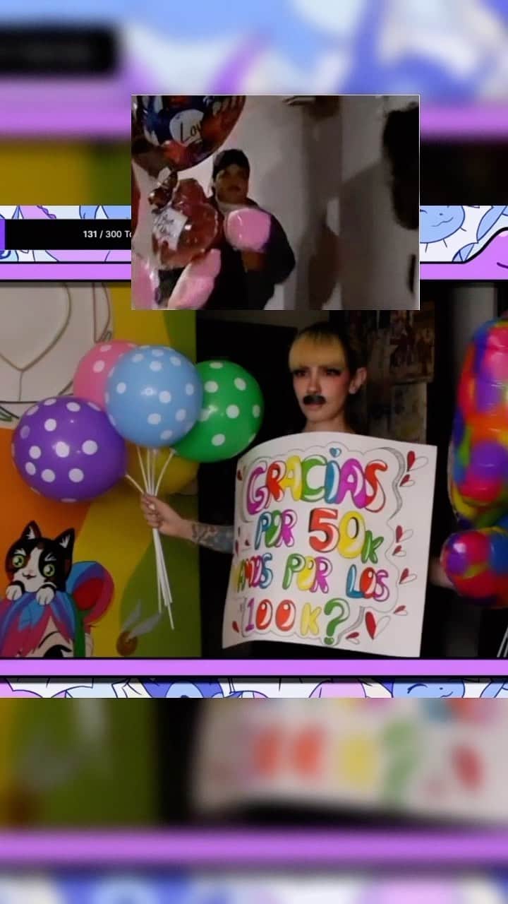 ミランダ・イバネスのインスタグラム：「Gracias muuuuchas gracias por seguirme en twitch y acompañarme en esta etapa tan linda 💜🥳🎉  TWITCH: mirandaibanez 💜」