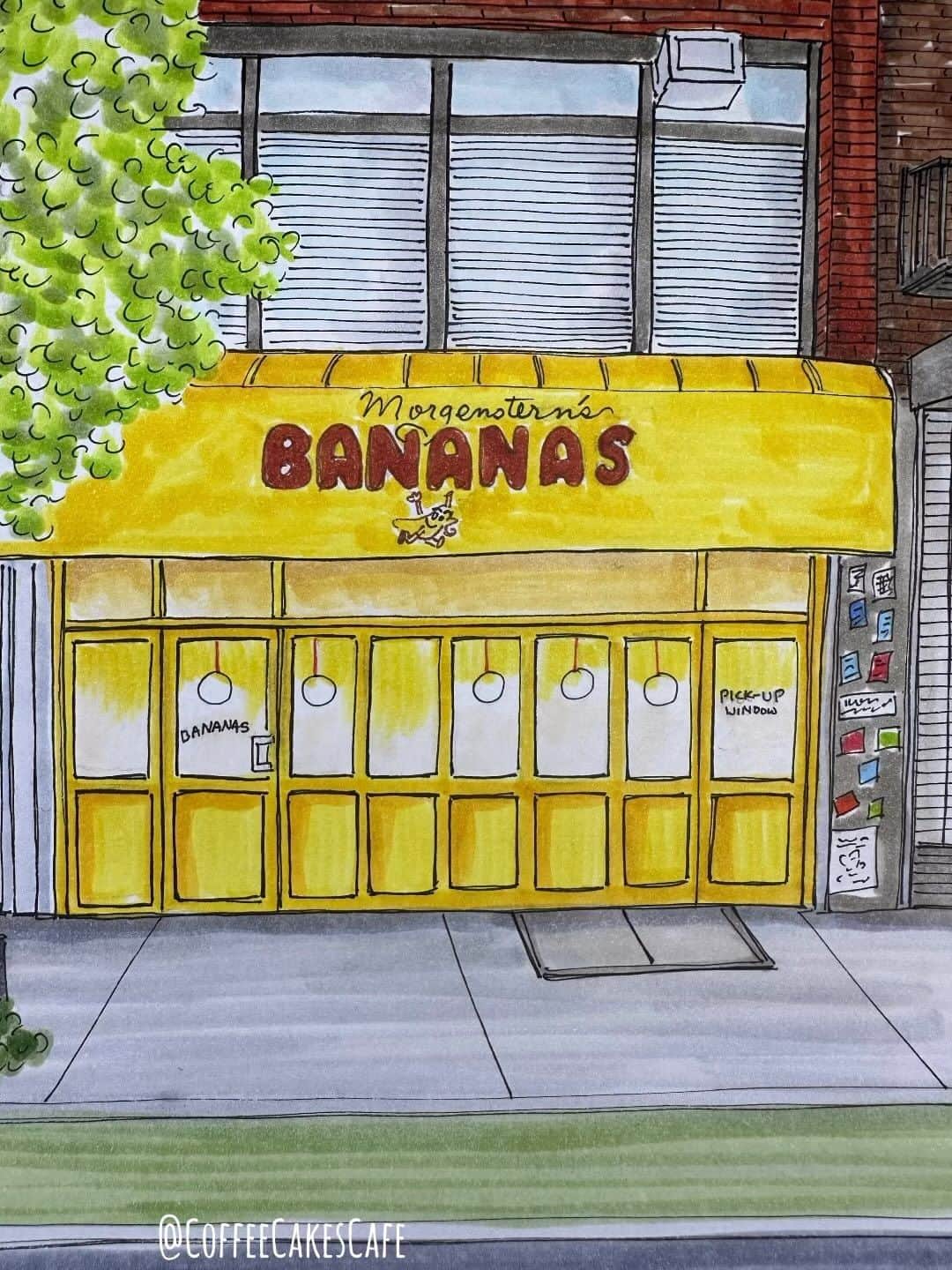 RIASIMのインスタグラム：「I’m bananas over BANANAS!!!🍌🍦Have you visited @morgensternsnyc new vegan soft serve shop called Bananas? I love it and I’ve been here several times ever since they opened! 😁 my favorite flavors are the coconut vanilla (hope they will bring this flavor back), super chocolate is yummy, vanilla banana is really good too, recently tried the coconut Thai iced tea and the ube cookies and cream. I have yet to try the coffee (sold out yesterday). If you happen to be in the area, pop in! You can’t miss this bright yellow shop located on 2 Rivington! 💛 . Enjoy the new week everyone! Happy Monday!  . . . . . . . . #morgensternsnyc #morgensternsfinesticecream #storefrontcollective #bowerynyc #prettycitynewyork #stopmotion #coffeecakescafe #westvillagelife #westvillage #westvillagenyc #nycicecream #newyorkicecream #vegan #veganfood #veganicecream #made_in_ny」