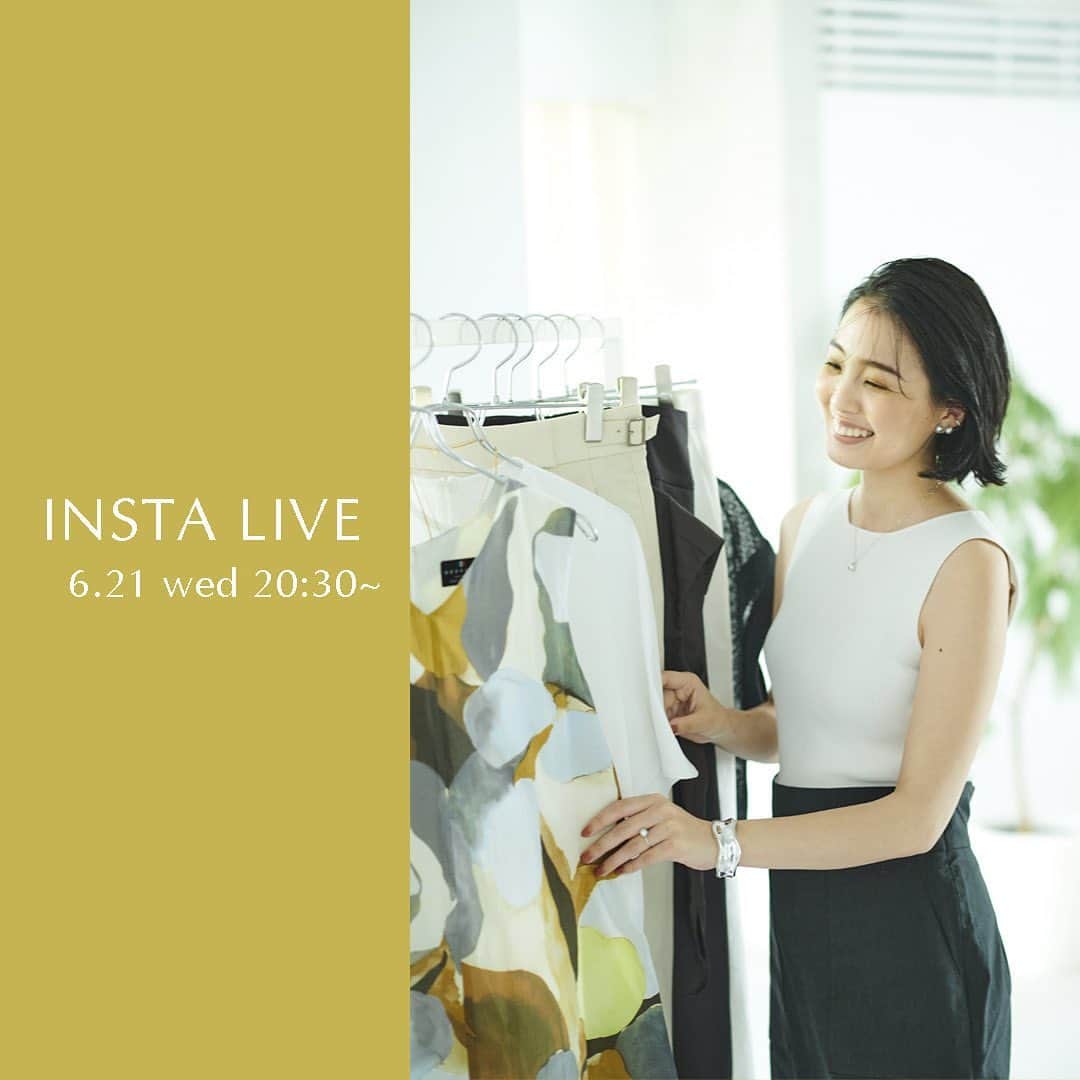 ロペのインスタグラム：「▶︎INSTA LIVE ⁡ 「ライター高橋夏果さんとロペプレスが総力であなたのお買い物アシスト！」 ⁡ 6/21(水) 20:30〜 ライター高橋夏果さん(@ayaka8880 )と2アカウントでインスタライブを配信します✨ ⁡ 事前に夏の着こなしについてご質問やお悩みを募集しましたが、リアルタイムでもお答えします🙆🏼‍♀️ ⁡ 沢山のご視聴をお待ちしております！ 　 ⁡ ⁡ @rope_jp @jadorejunonline #INSTALIVE #インスタライブ #大人カジュアル #リラックスコーデ #夏コーデ #夏カラー #ロペ #ROPÉ #ropejp」