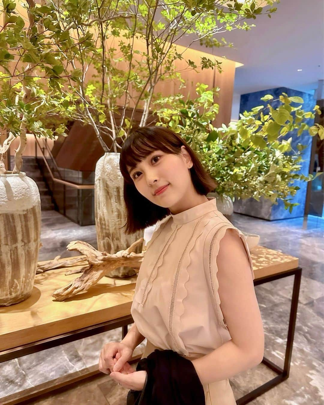 森田真理華のインスタグラム：「みずきが撮ってくれた写真 お気に入り🧸💕  #ウェスティン横浜#ランチ#celford  #セルフォード#ブラッスリーデュケ  #westin」