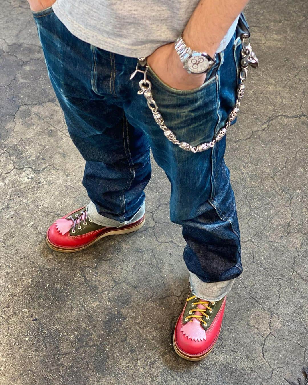 のインスタグラム：「My WESCO! "Jobmaster" SHIP JOHN "Shaver Jeans" -Indigo/002-  #westcoastshoecompany #wesco #wescoboots #mywesco #jobmaster #boots #since1918 #100YEARS #shipjohn #jeans #denim #indigo #oregon #portland #scappoose #madeinUSA🇺🇸 #chromehearts #osaka #wescojapan #tokyo #wescoebisu #wescosetagaya」