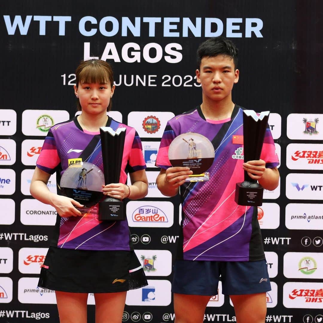 ITTF Worldさんのインスタグラム写真 - (ITTF WorldInstagram)「Congratulations to the Champions of the #WTTContender Lagos 2023! 🏆🇳🇬   Women's Singles 🥇 - Shin Yubin 🇰🇷  Men's Singles 🥇 - Zhou Qihao 🇨🇳  Women's Doubles 🥇 - Jeon Jihee/Shin Yubin 🇰🇷  Men's Doubles 🥇 - Jang Woojin/Lim Jonghoon 🇰🇷  Mixed Doubles 🥇 - Xiang Peng/Liu Weishan 🇨🇳   For the full #WTTLagos results 👉 bit.ly/WTTLagosResults 👀   #TableTennis #PingPong」6月19日 13時00分 - wtt