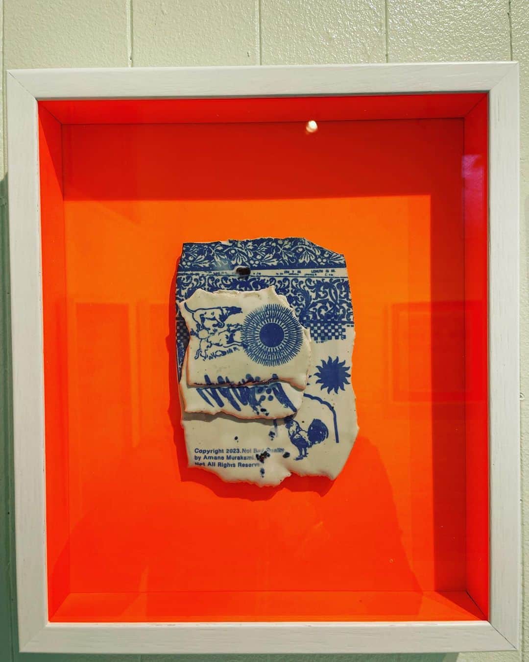 宮田麺児さんのインスタグラム写真 - (宮田麺児Instagram)「ジンナンハウスで 村上周さんの　個展 作品1つ　購入させてもらいました。  #ジンナンハウス #アート #amabro #コラージュ」6月19日 13時55分 - miyatamenji