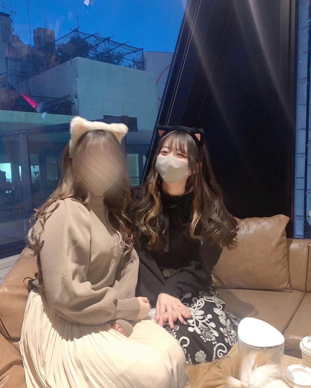 高村栞里のインスタグラム：「猫カフェに行きたいです🐈‍⬛💘  #猫カフェ」